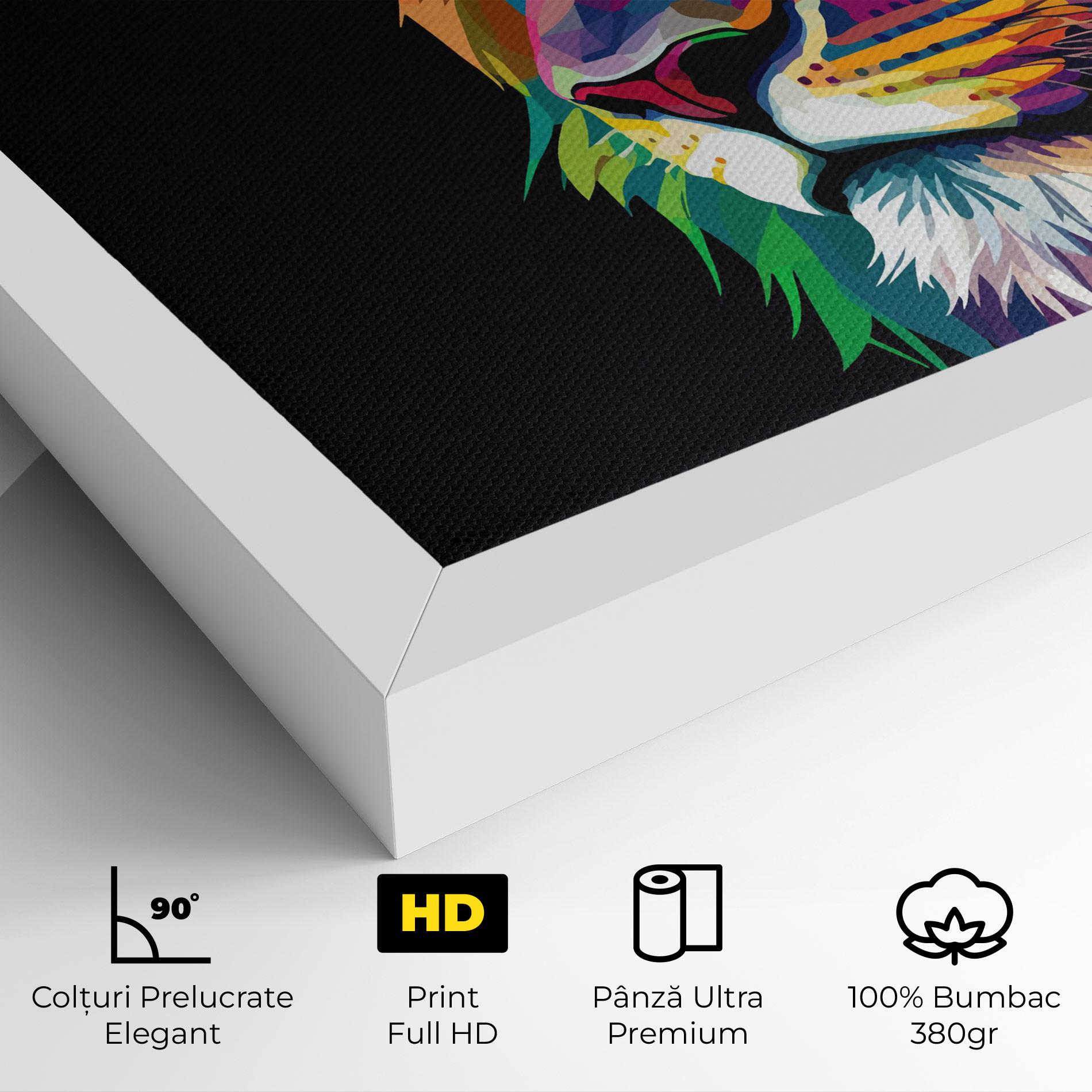 Tablou Canvas Colorful Lion mockup 4