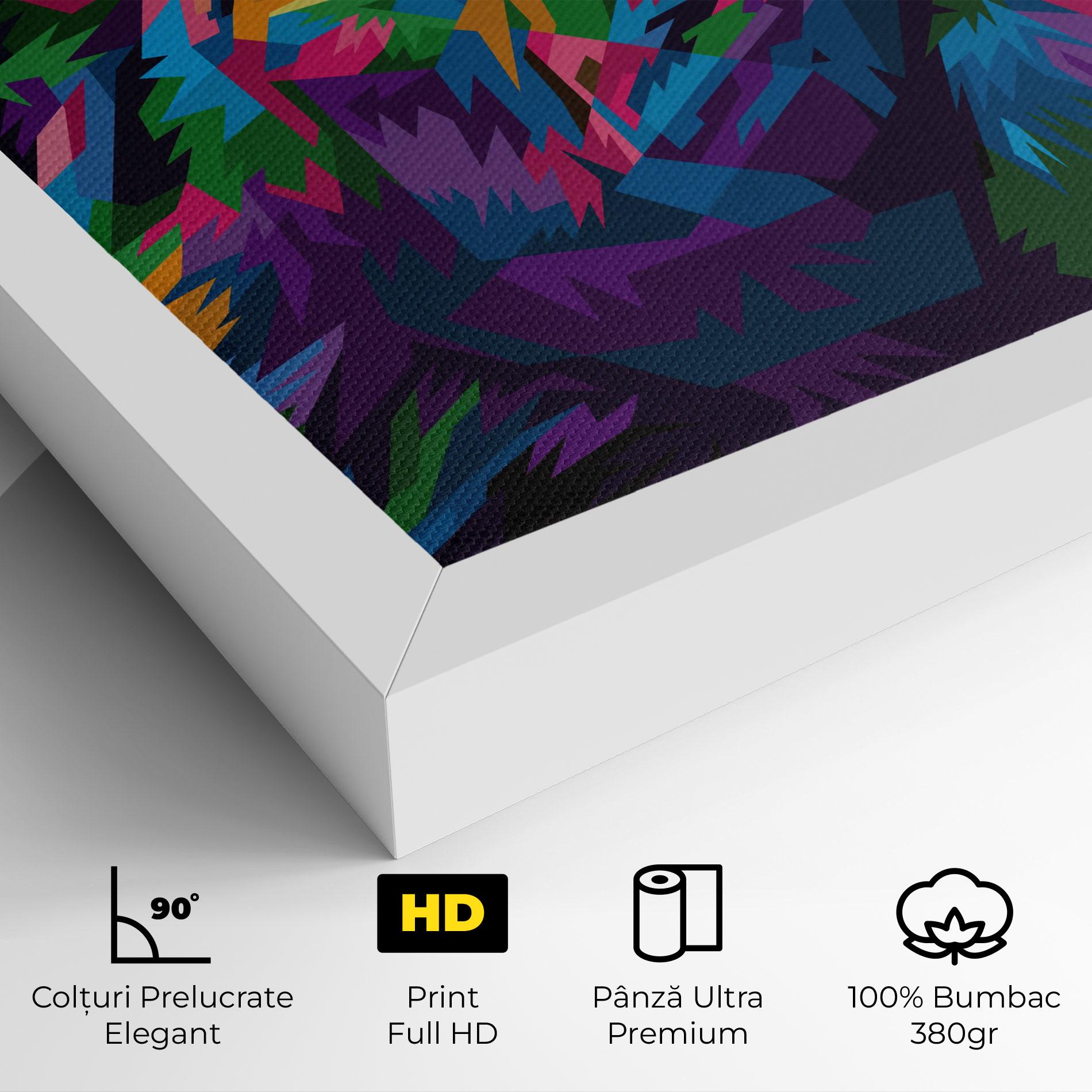 Tablou Canvas Cute Color Lion mockup 4