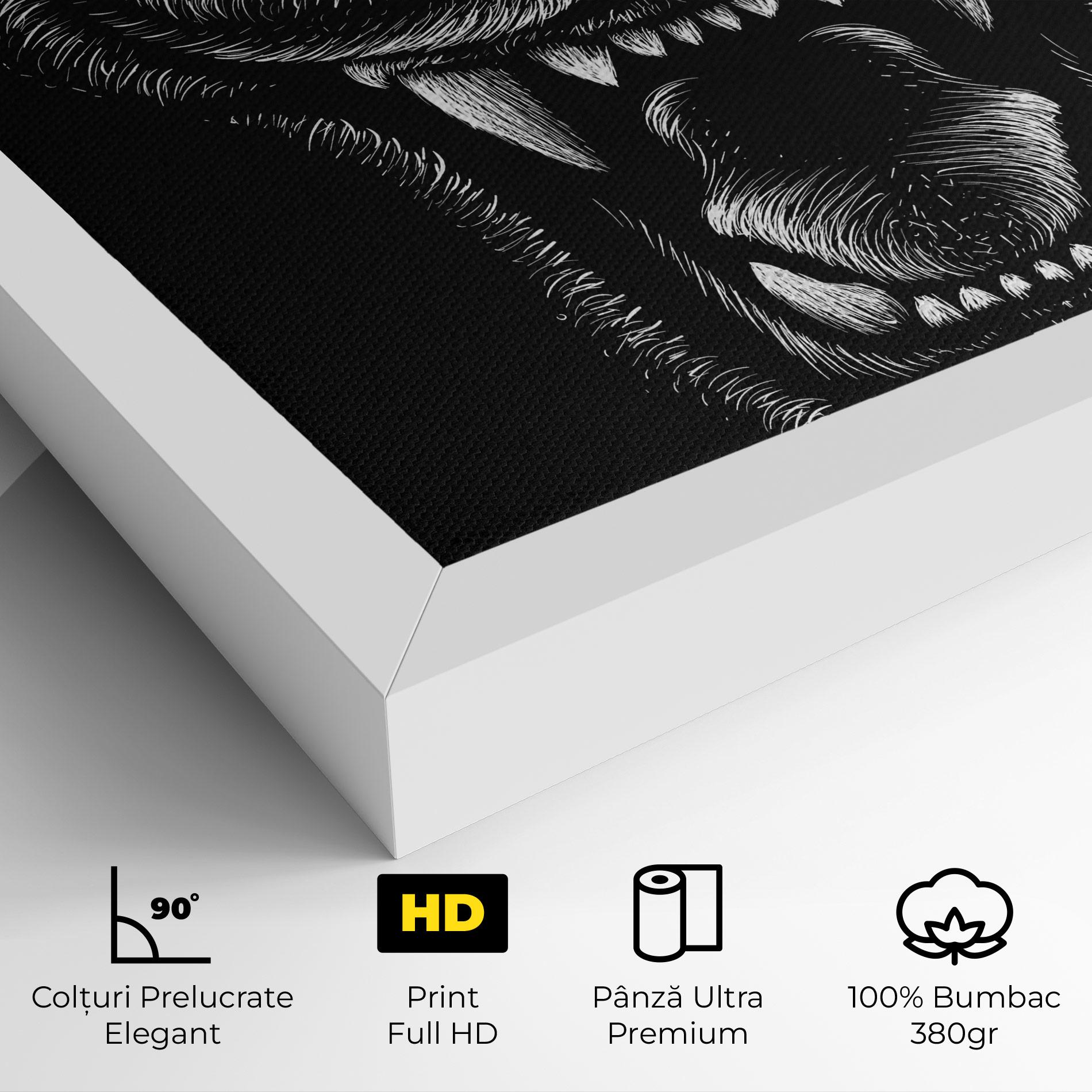 Tablou Canvas Lion Bite mockup 4