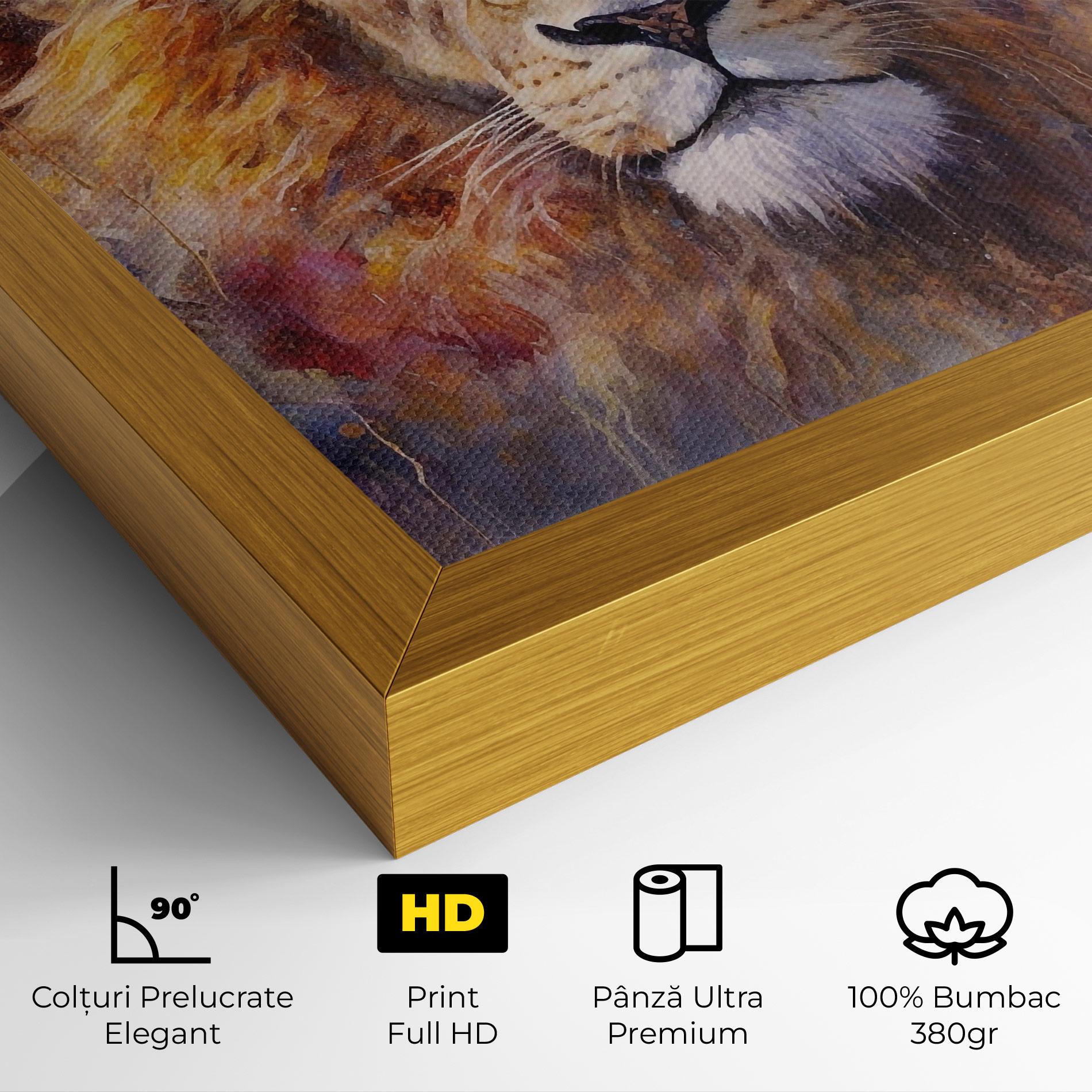 Tablou Canvas Abstract Lion Head mockup 4