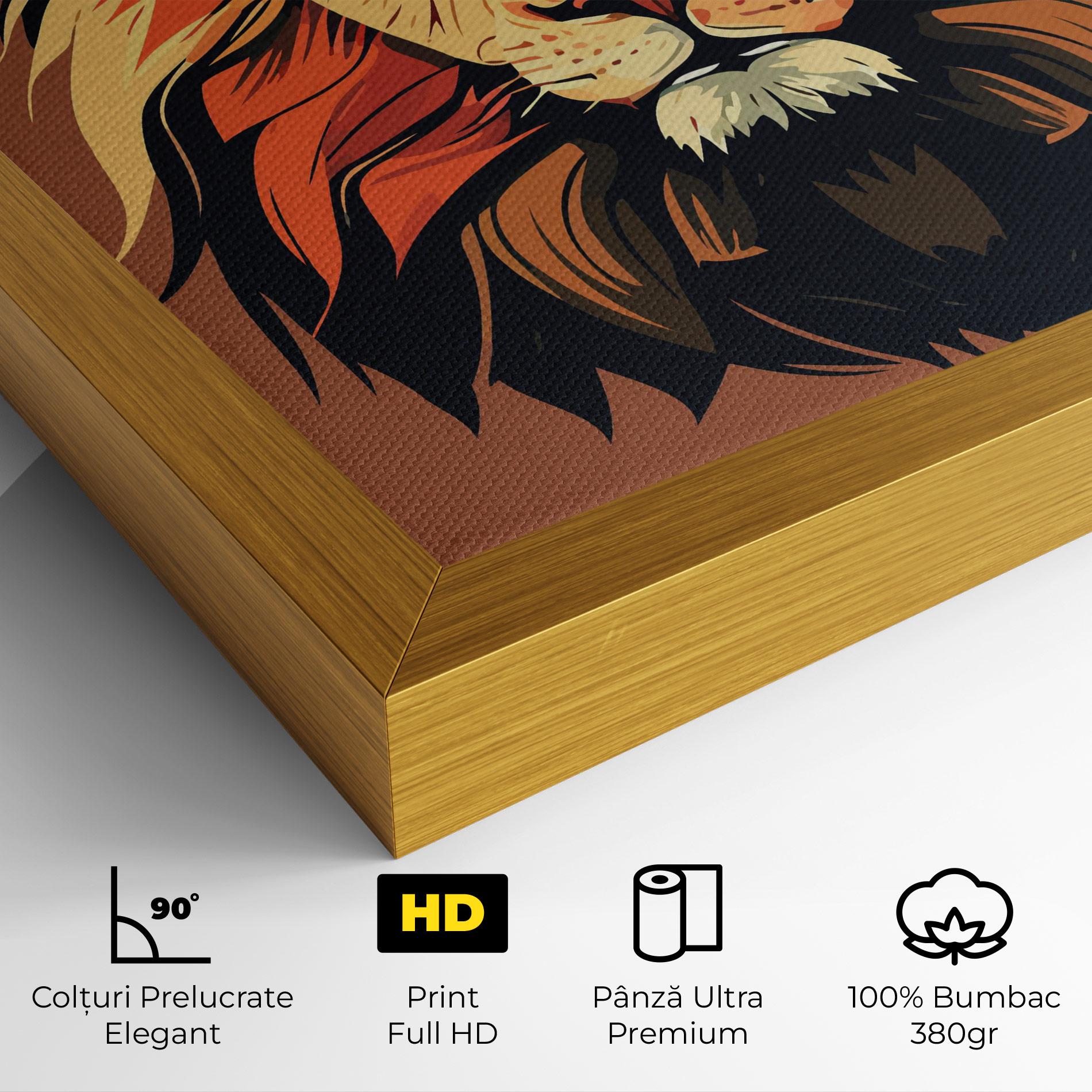 Tablou Canvas African Lion mockup 4