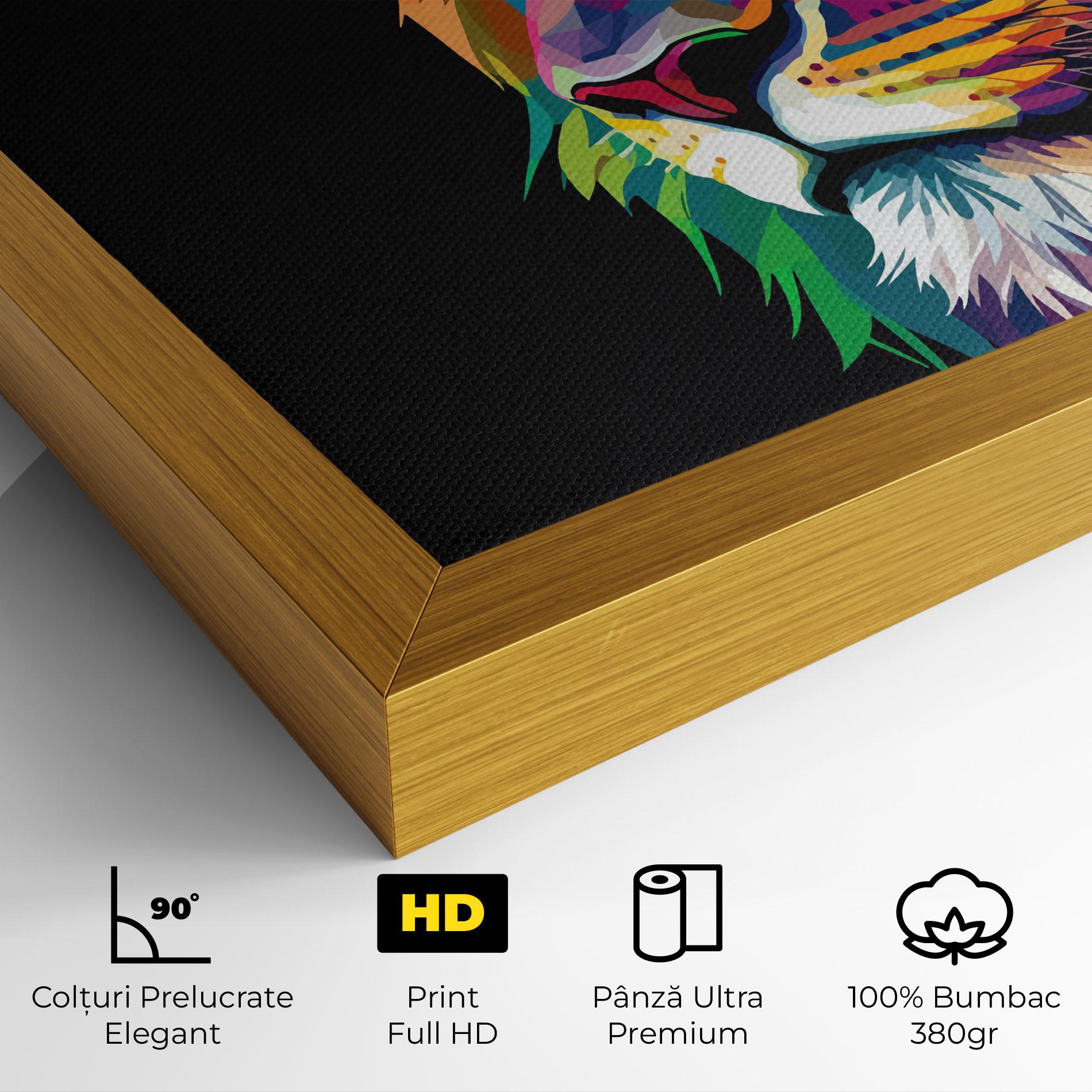 Tablou Canvas Colorful Lion mockup 4