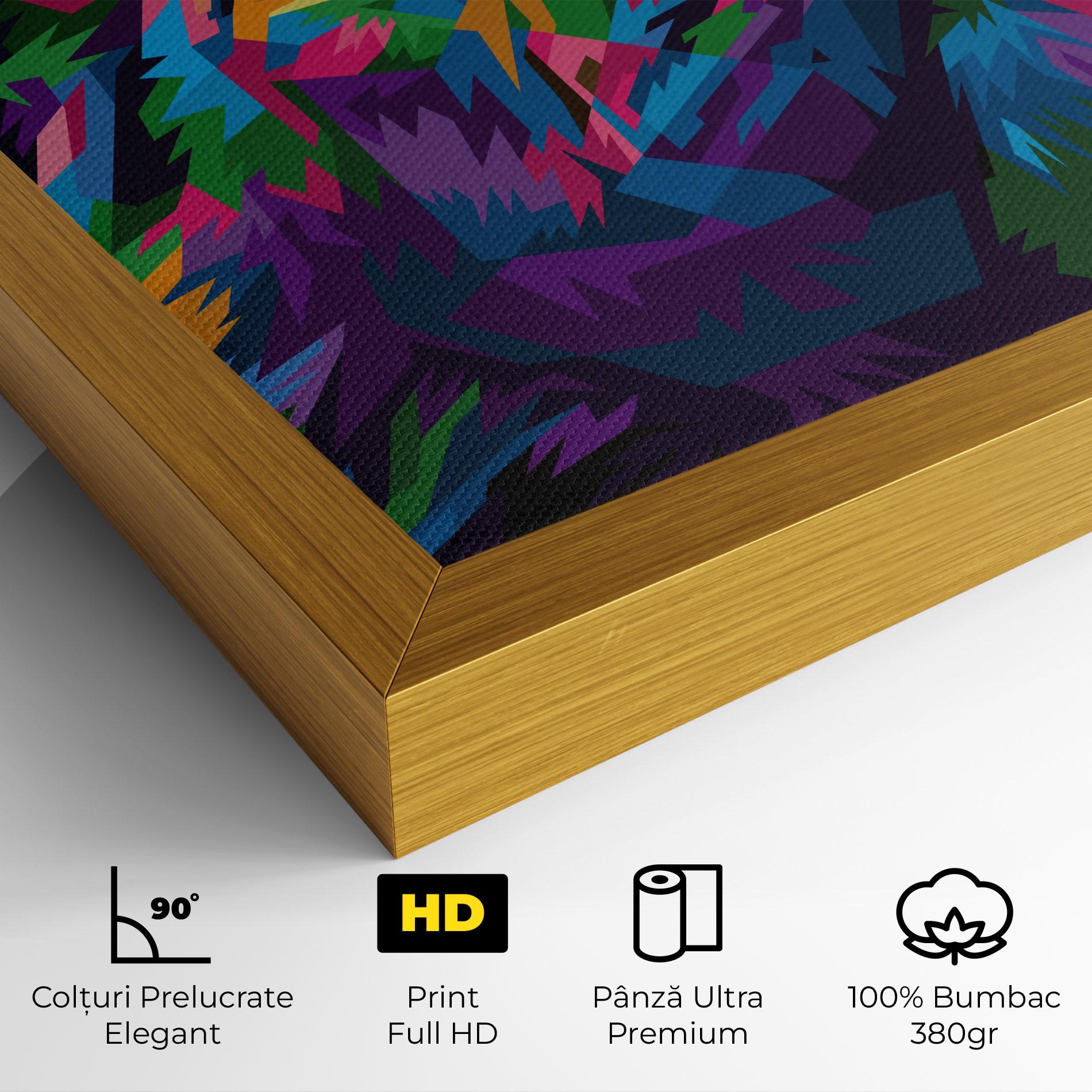 Tablou Canvas Cute Color Lion mockup 4