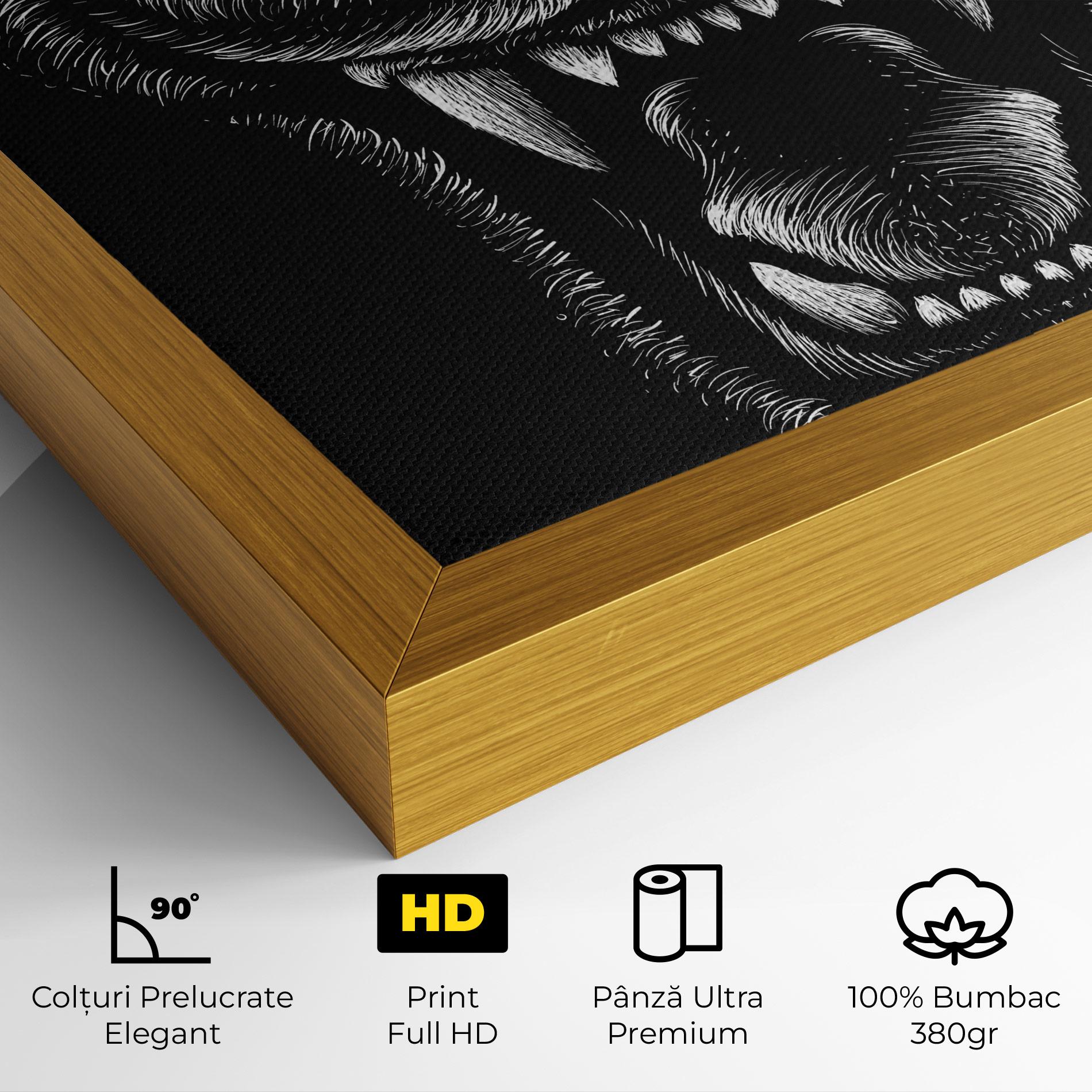 Tablou Canvas Lion Bite mockup 4