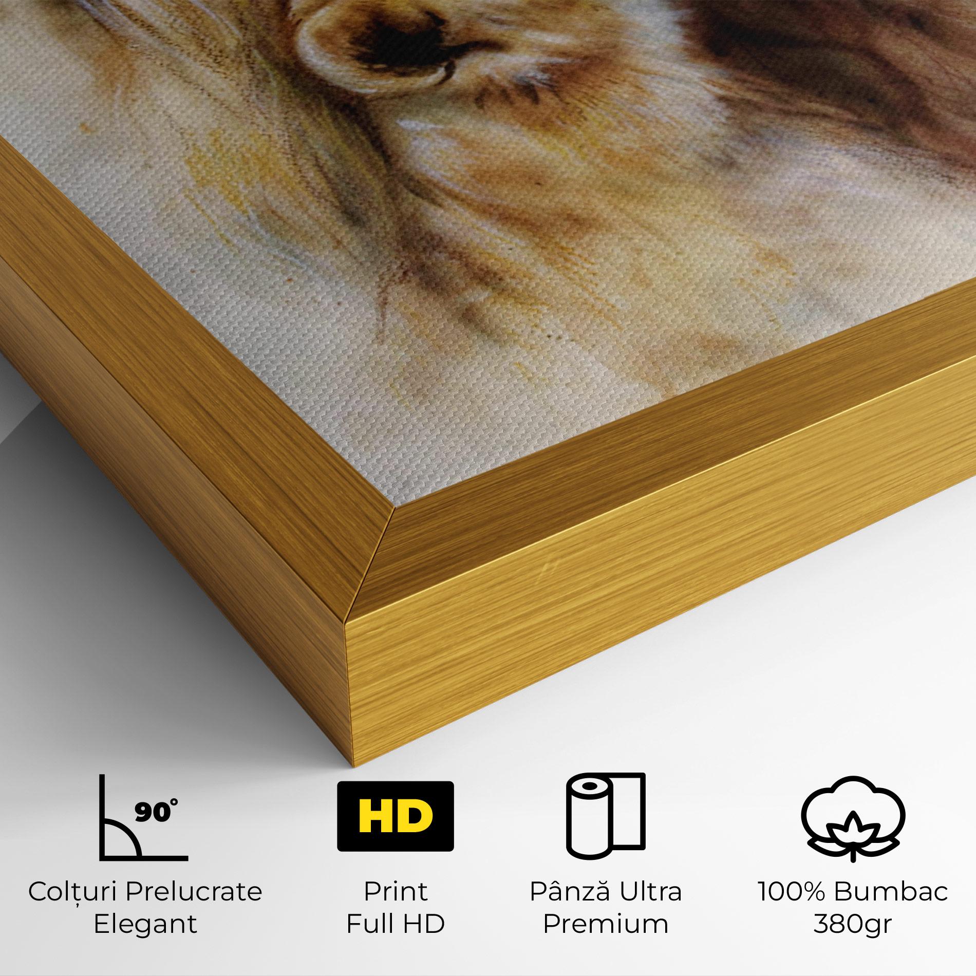 Tablou Canvas Lion Love mockup 4