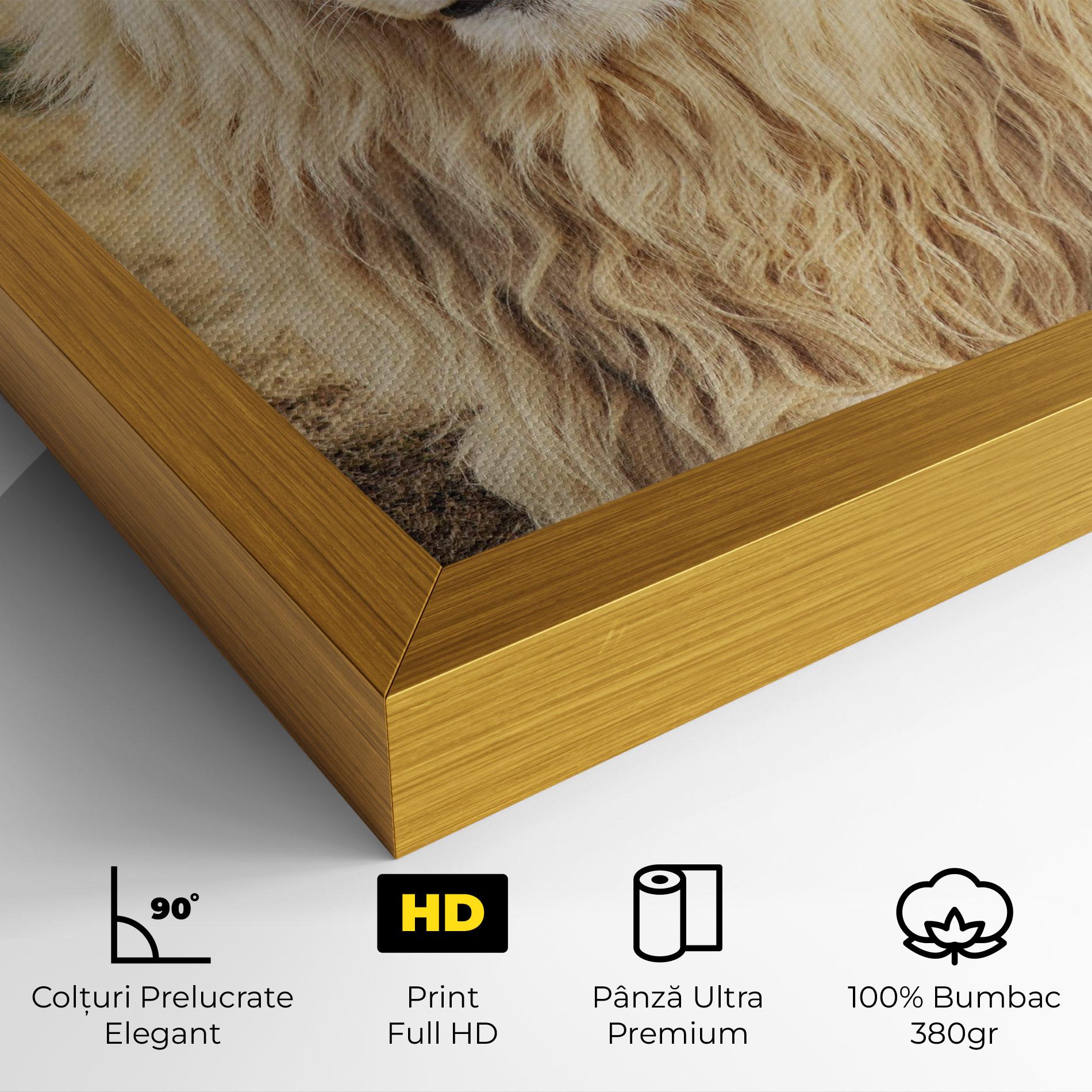 Tablou Canvas White Lion mockup 4