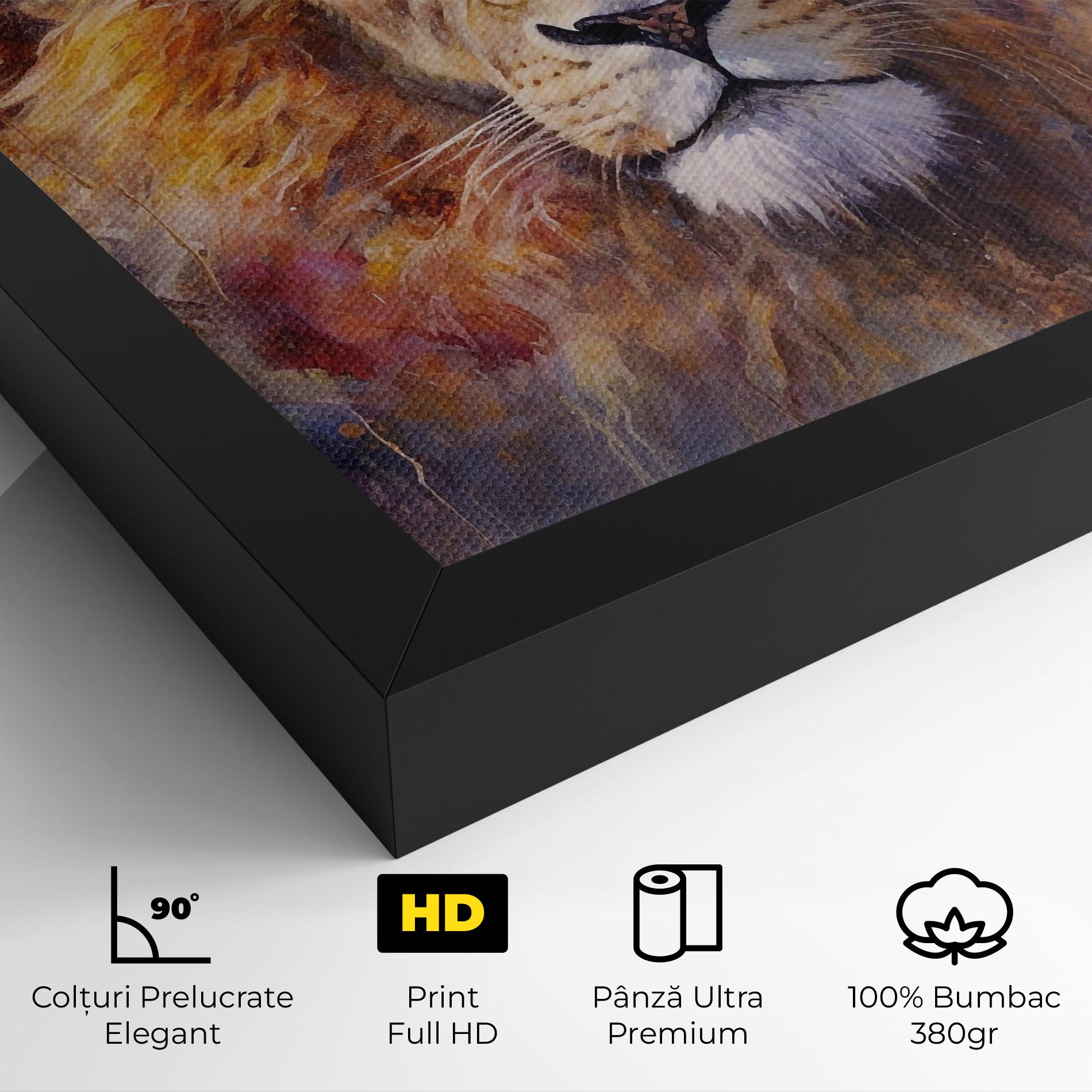 Tablou Canvas Abstract Lion Head mockup 4