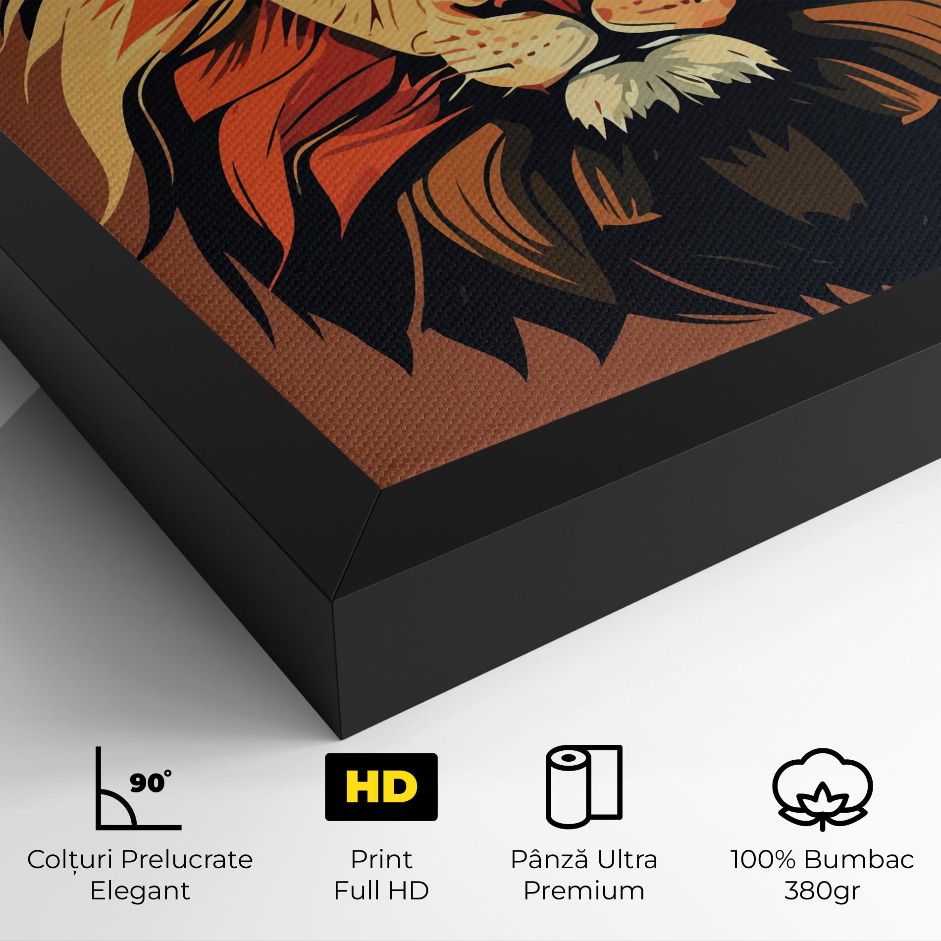Tablou Canvas African Lion mockup 4