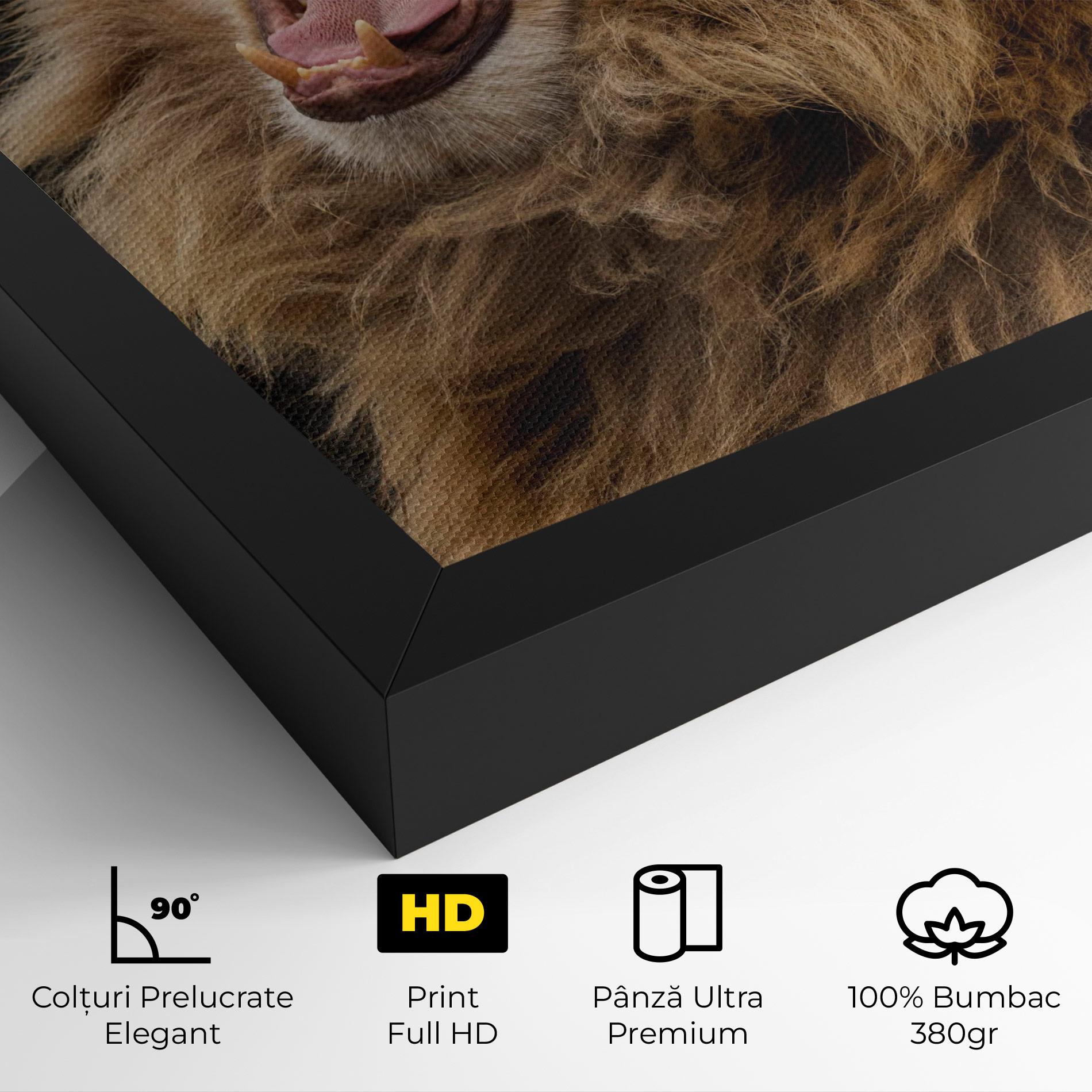 Tablou Canvas Angry Lion mockup 4