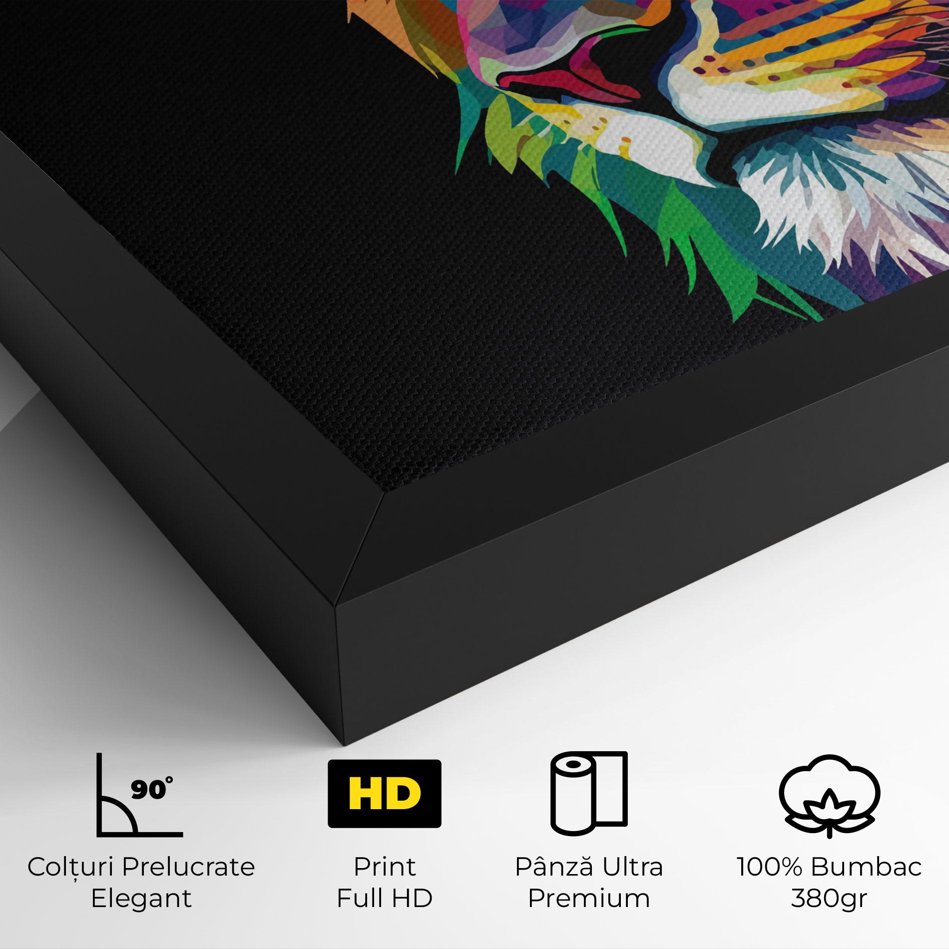 Tablou Canvas Colorful Lion mockup 4