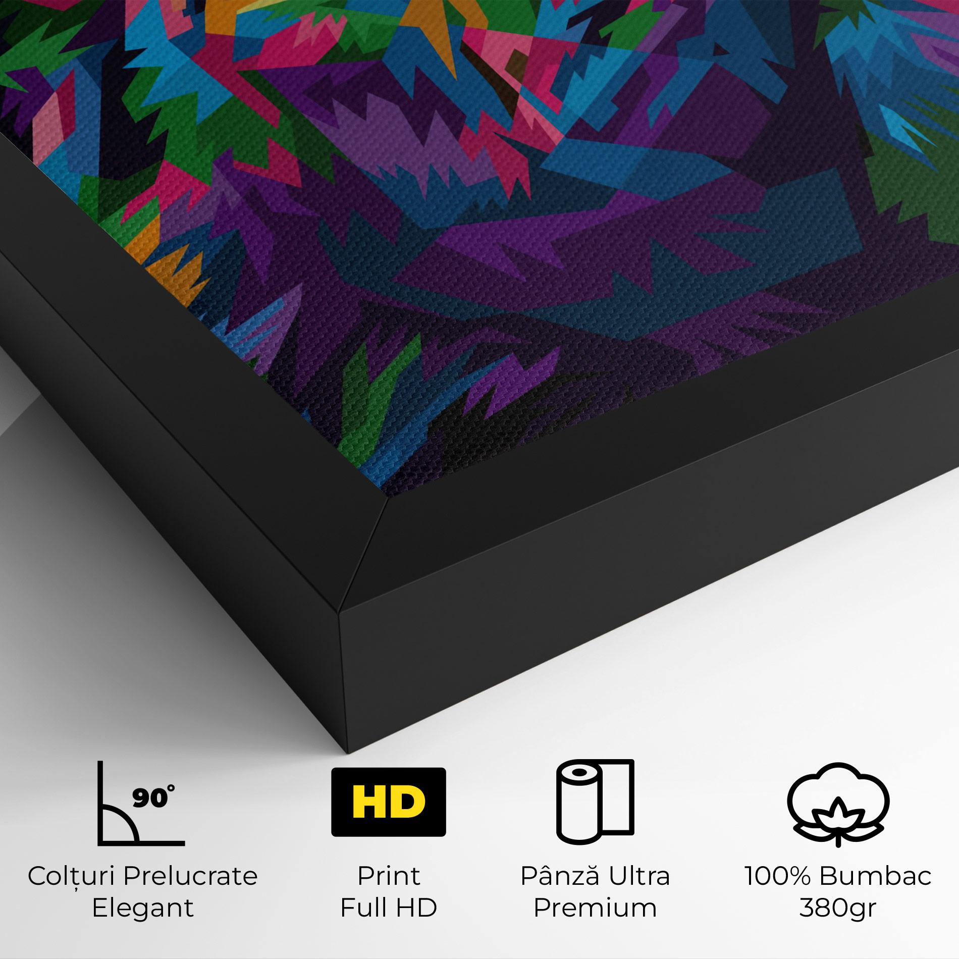 Tablou Canvas Cute Color Lion mockup 4