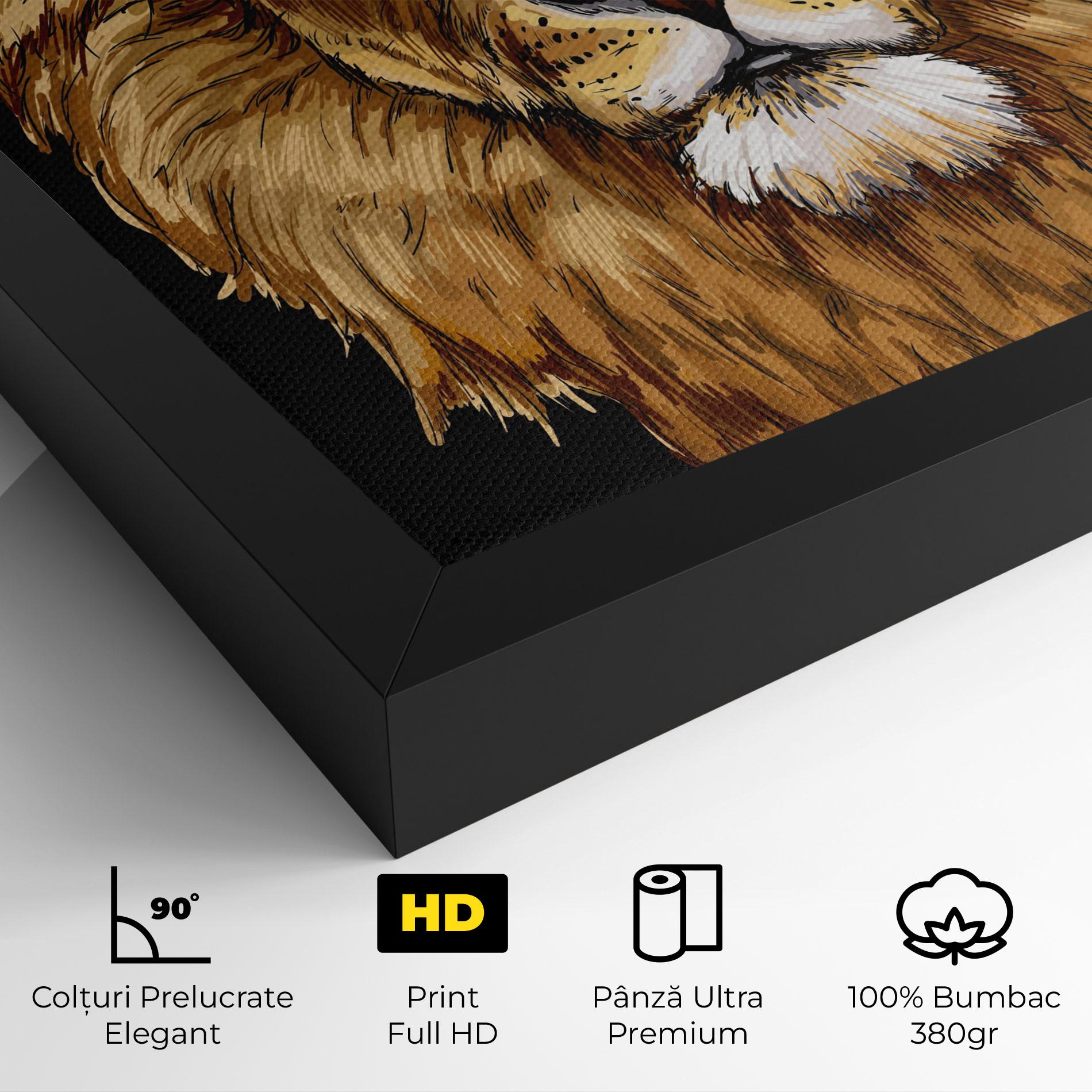 Tablou Canvas Lion Head mockup 4