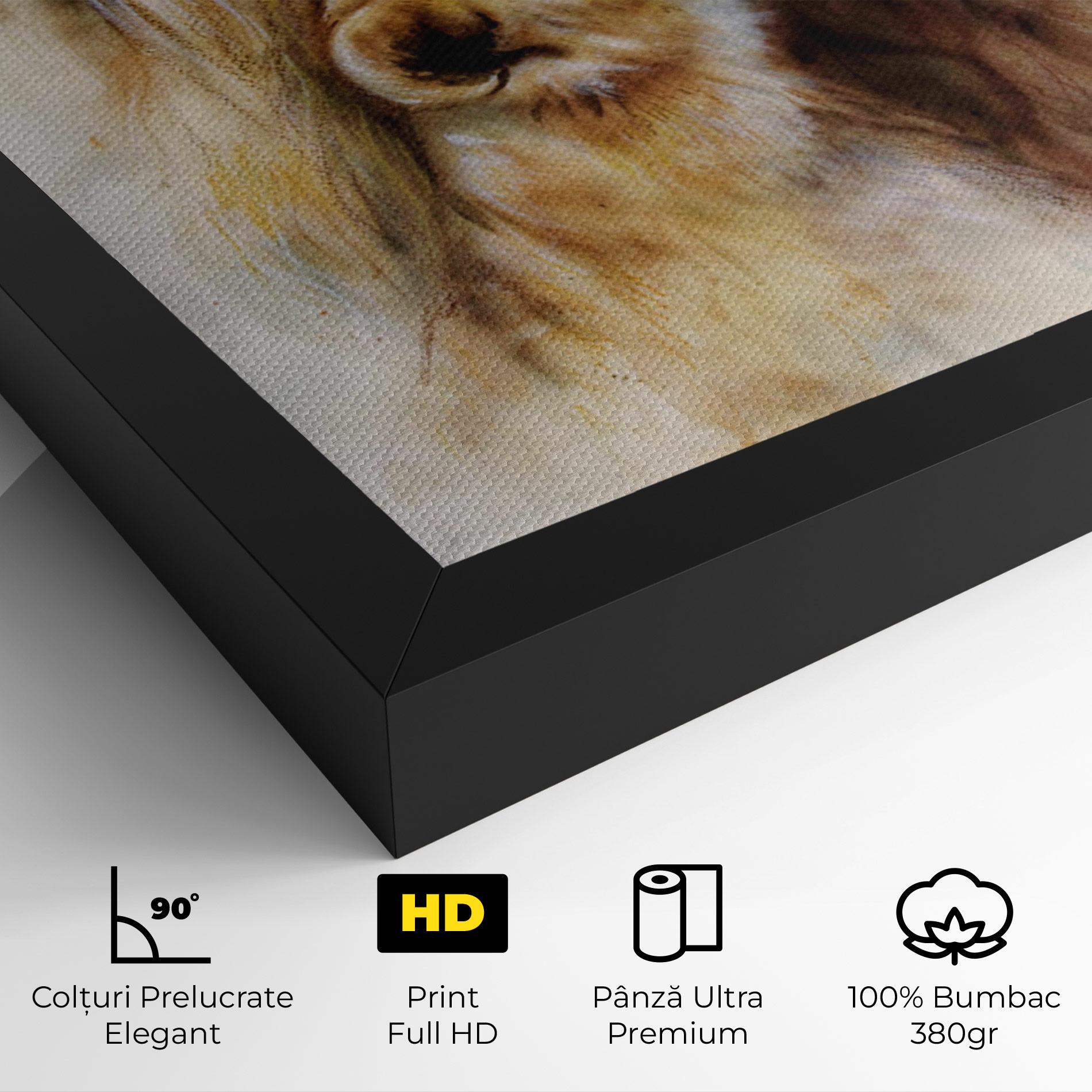 Tablou Canvas Lion Love mockup 4