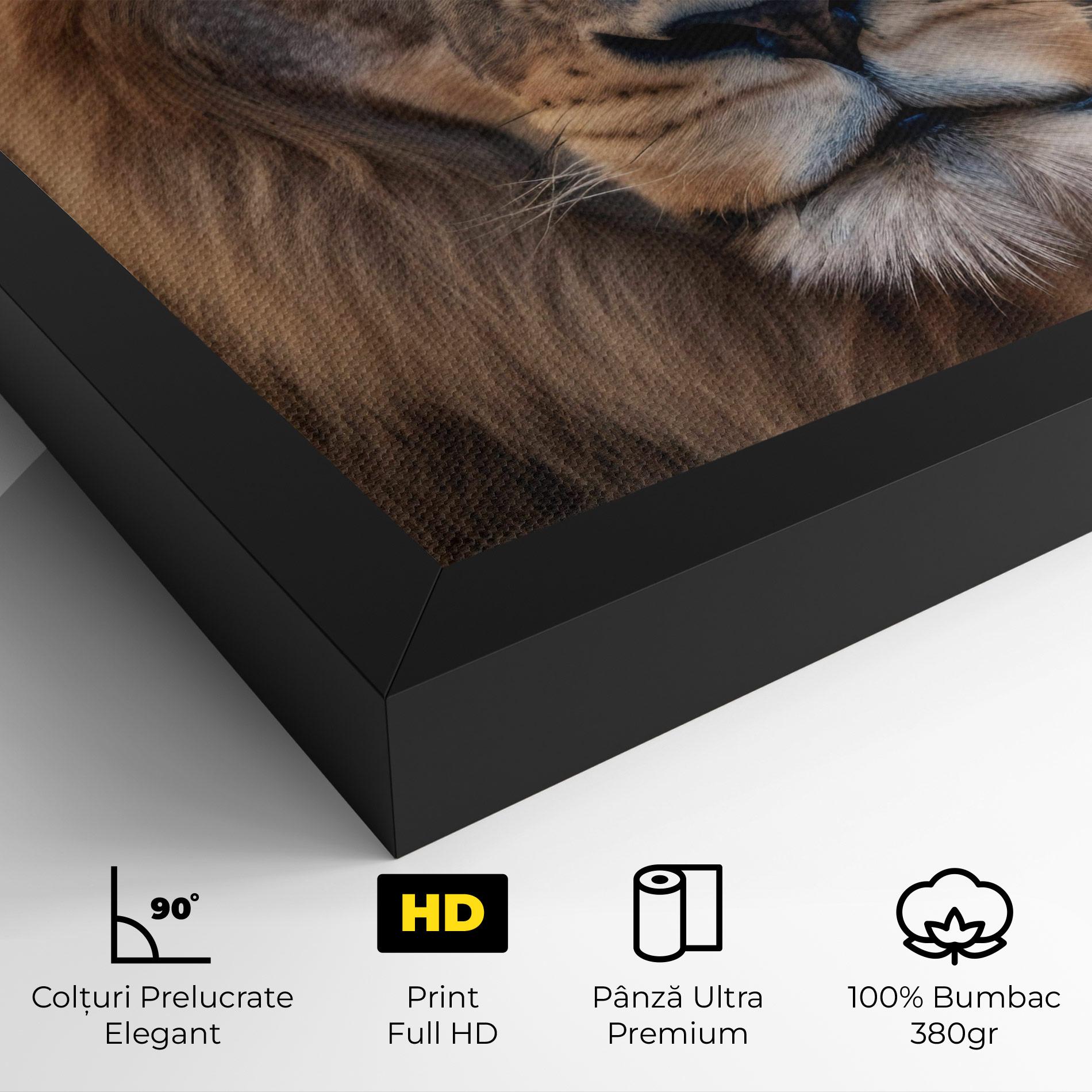 Tablou Canvas Wild Lion View mockup 4