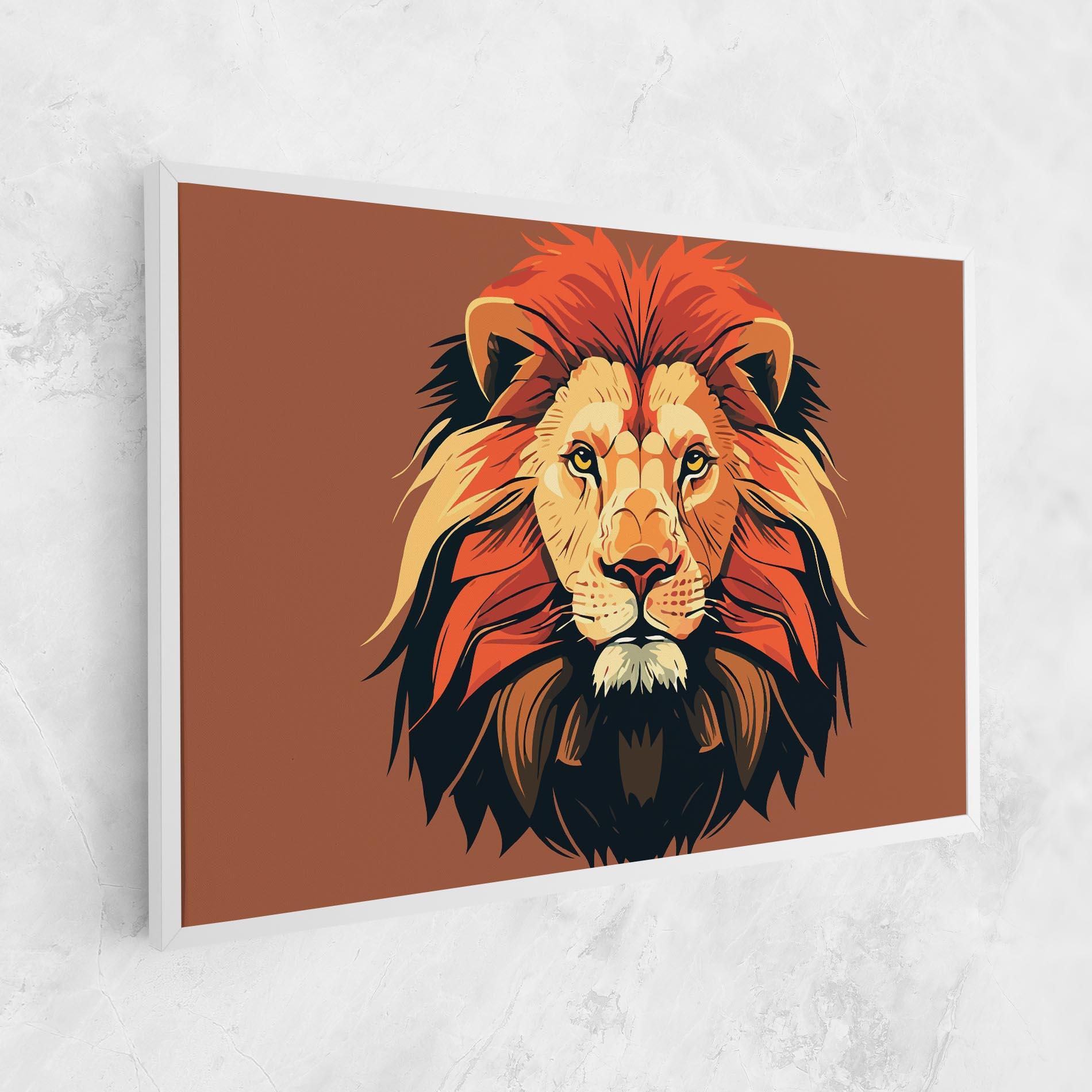 Tablou Canvas African Lion mockup 1