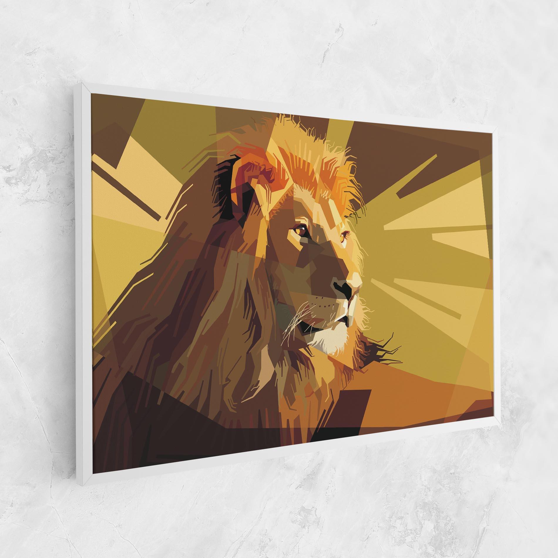 Tablou Canvas Lion Art mockup 1
