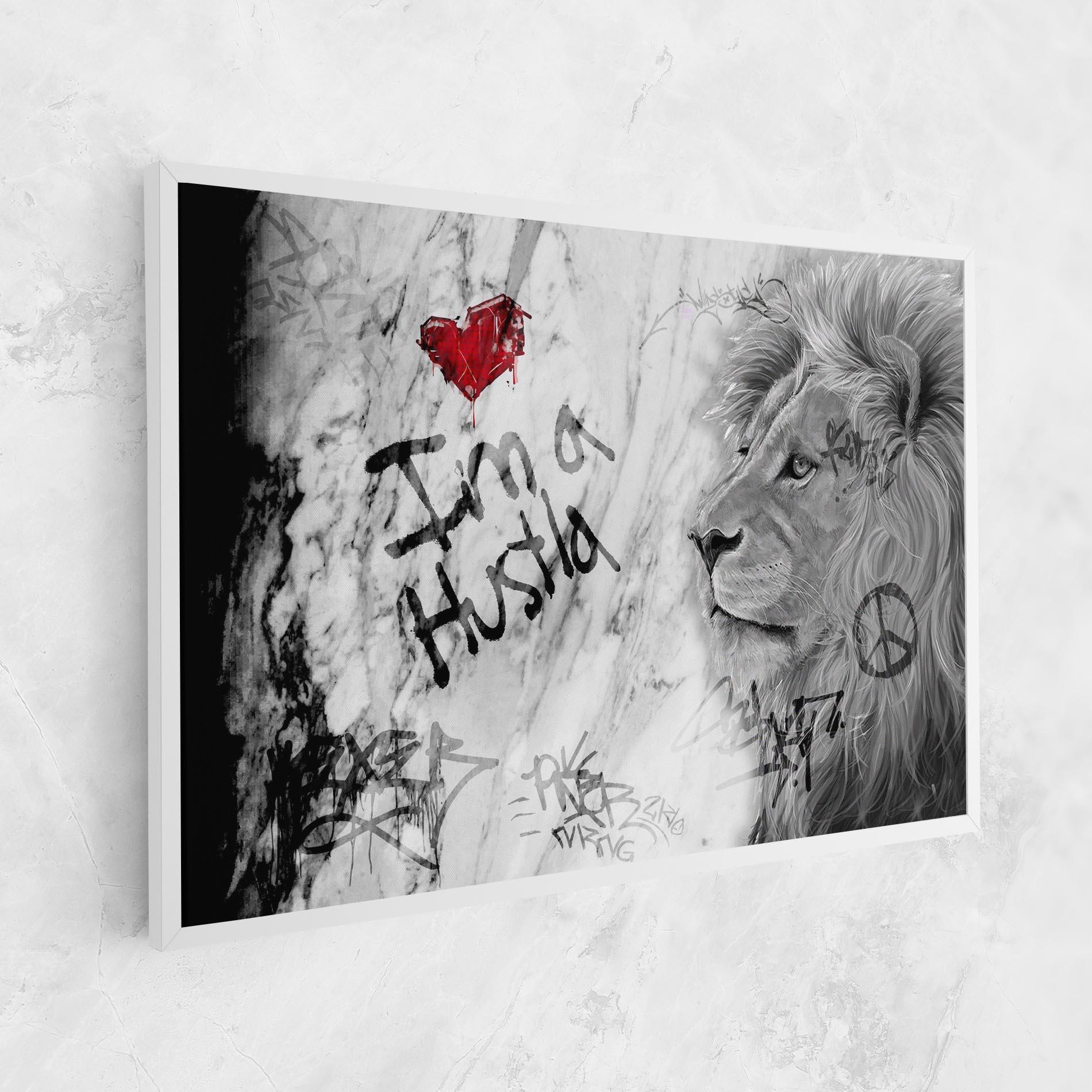 Tablou Canvas Lion Hustler mockup 1