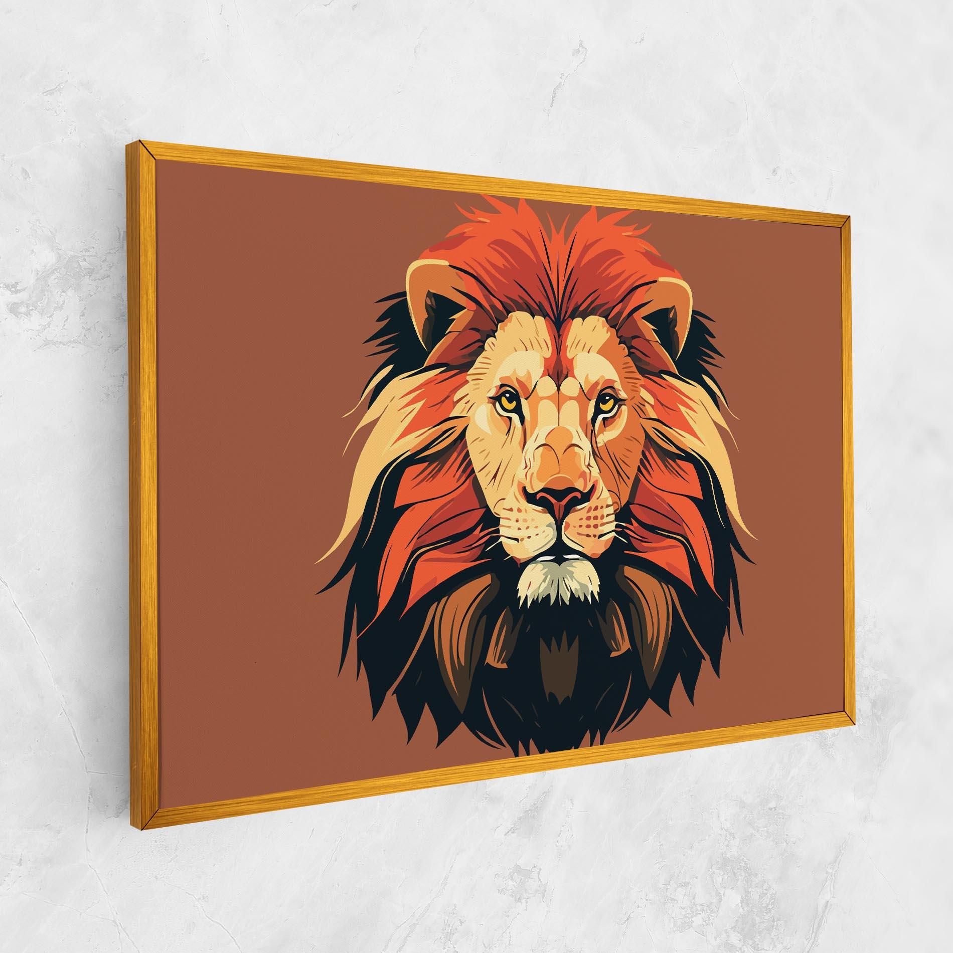 Tablou Canvas African Lion mockup 1