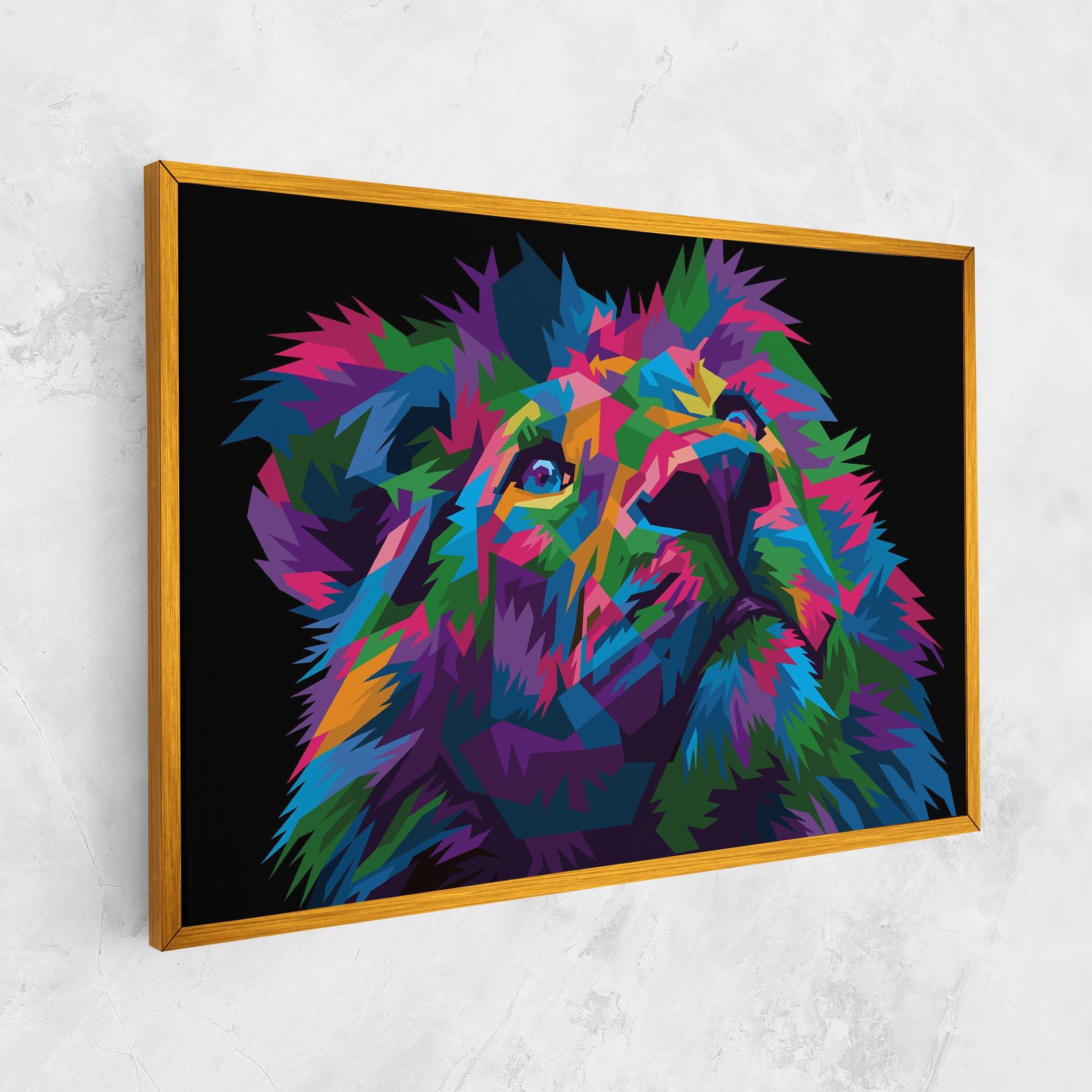 Tablou Canvas Cute Color Lion mockup 1