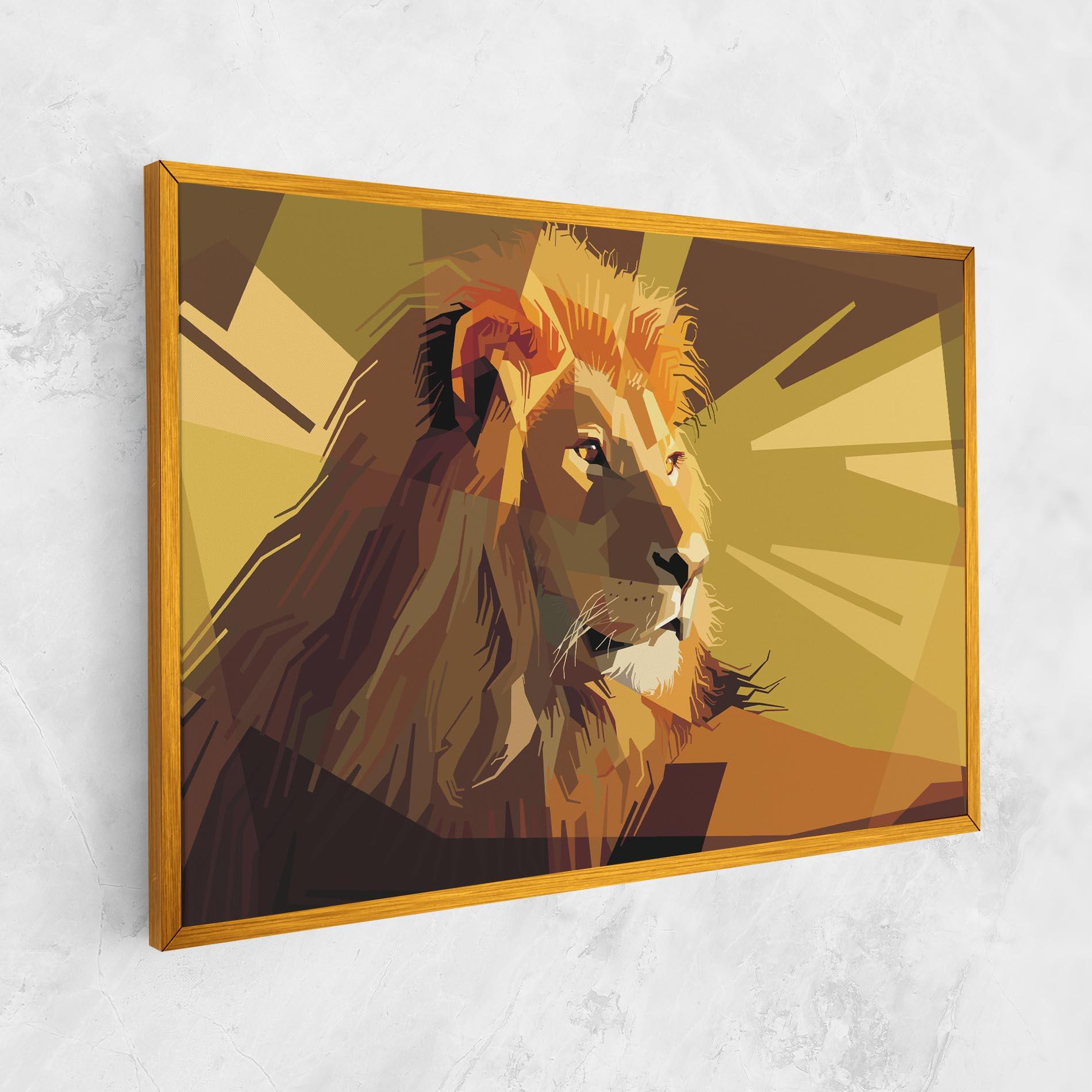 Tablou Canvas Lion Art mockup 1