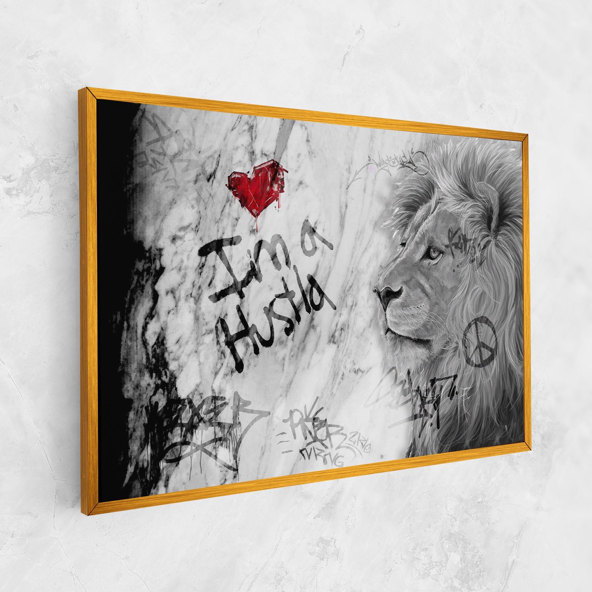 Tablou Canvas Lion Hustler mockup 1