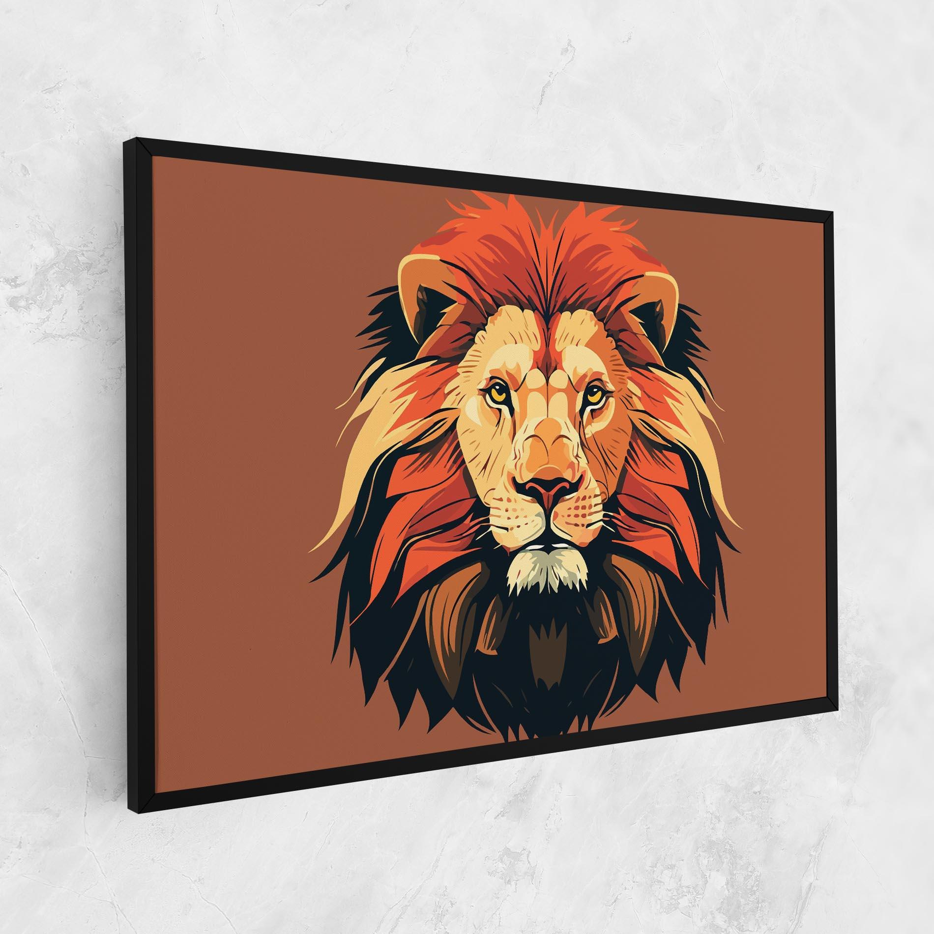 Tablou Canvas African Lion mockup 1