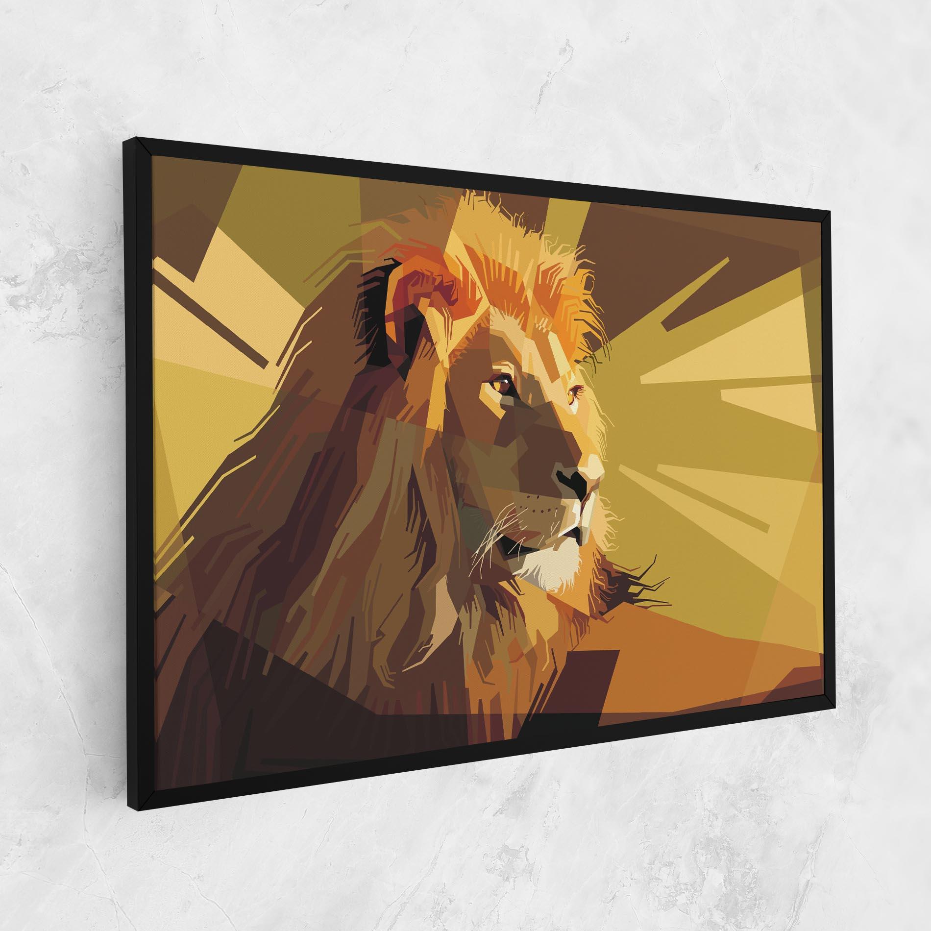 Tablou Canvas Lion Art mockup 1