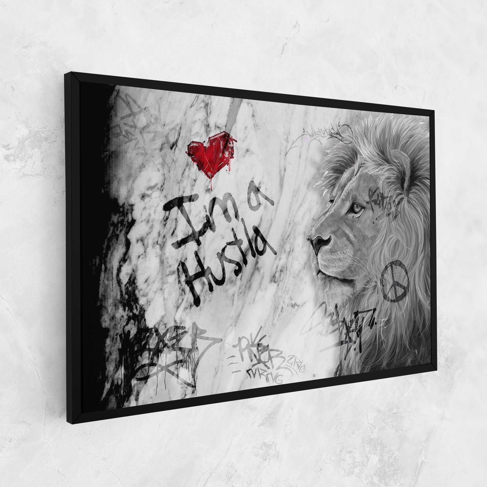 Tablou Canvas Lion Hustler mockup 1