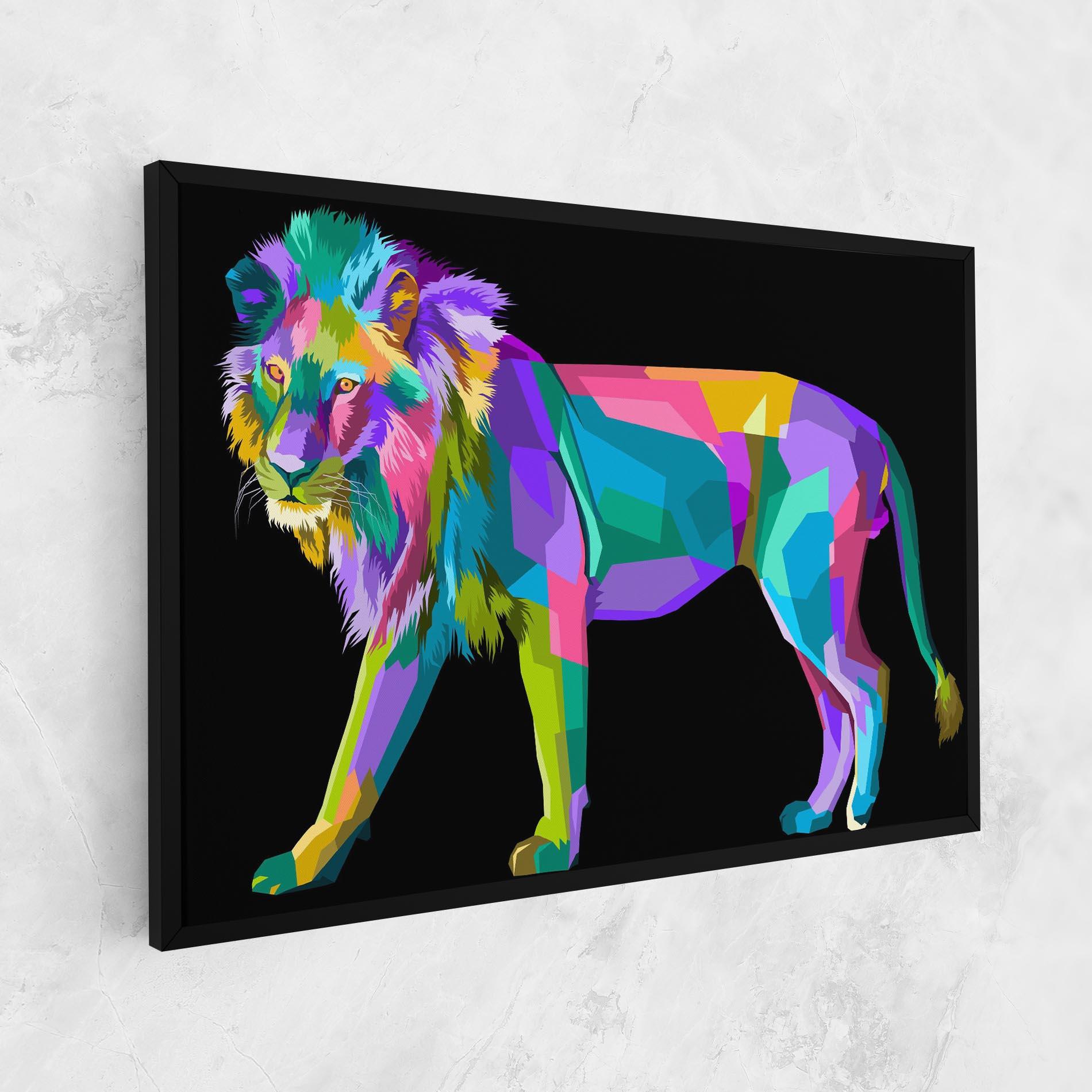 Tablou Canvas Lion Walking mockup 1