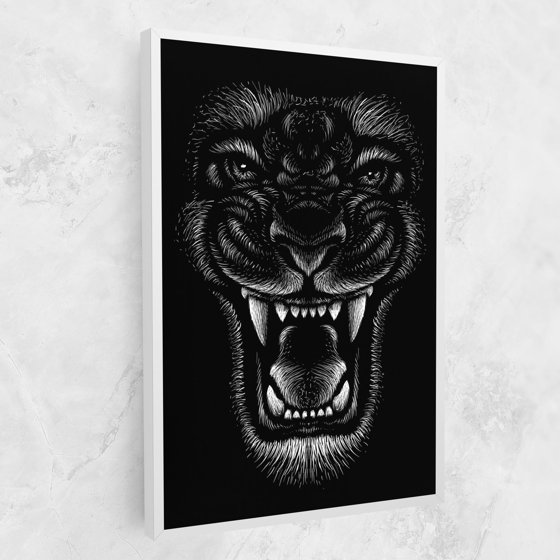 Tablou Canvas Lion Bite mockup 1