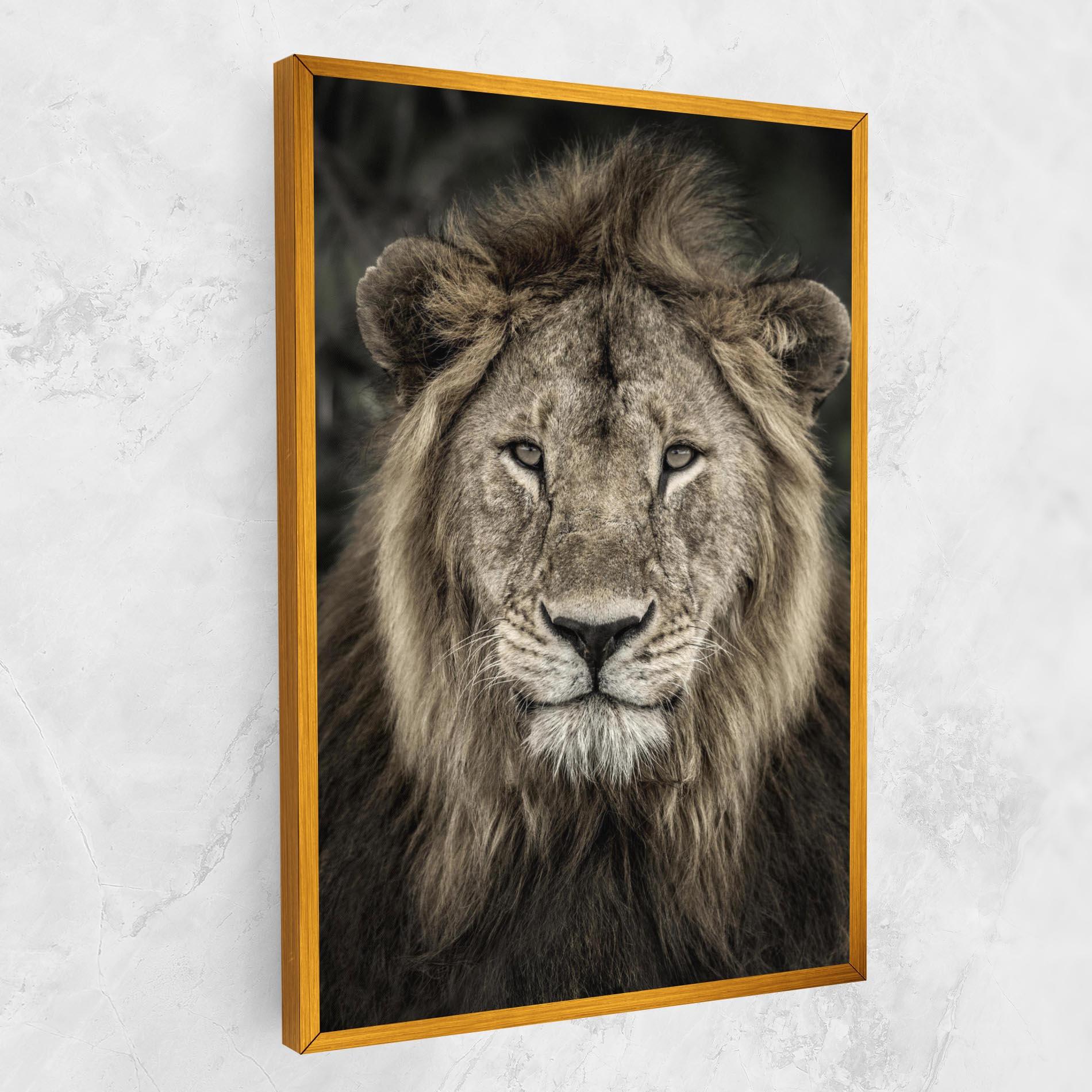 Tablou Canvas Lion Close Up mockup 1