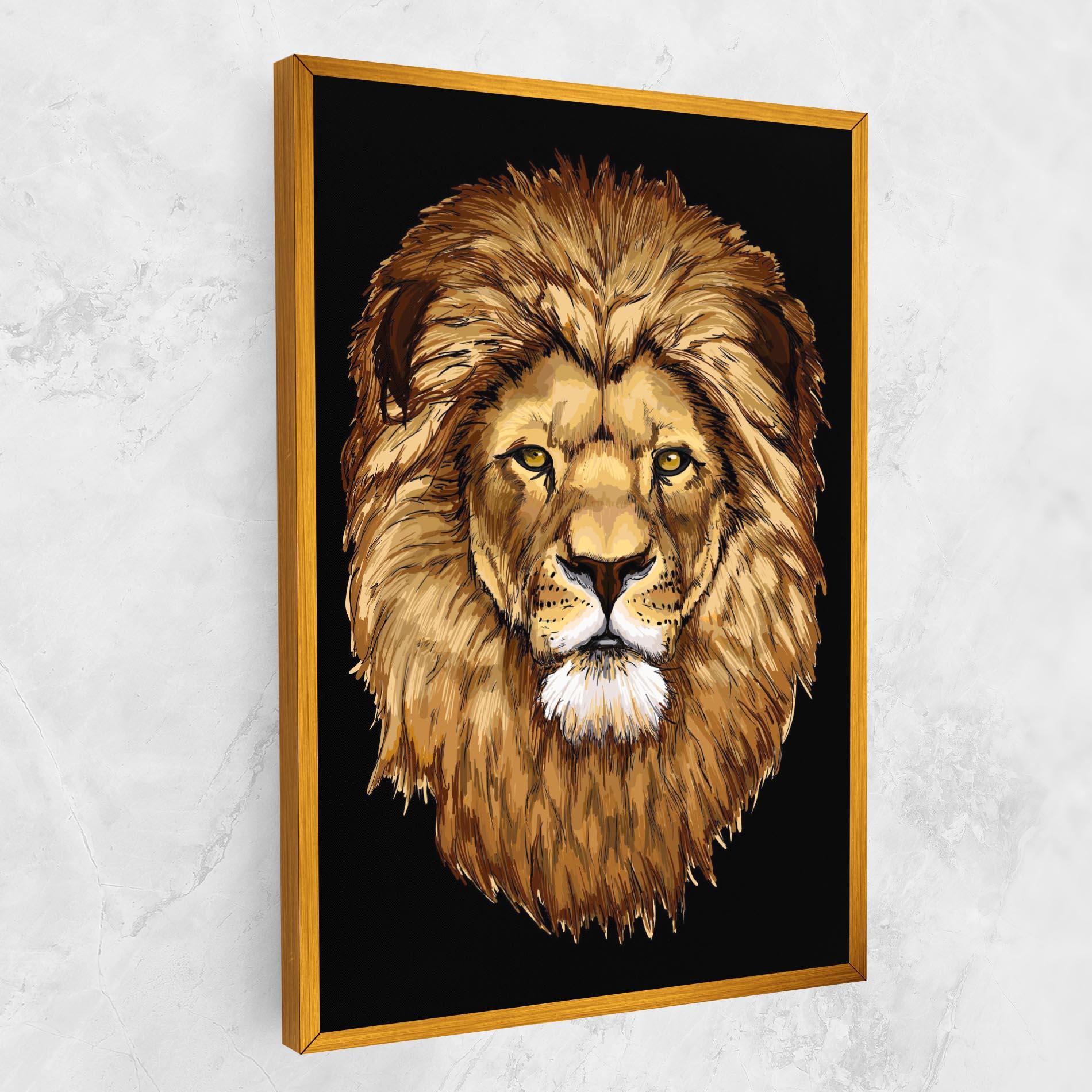 Tablou Canvas Lion Head mockup 1