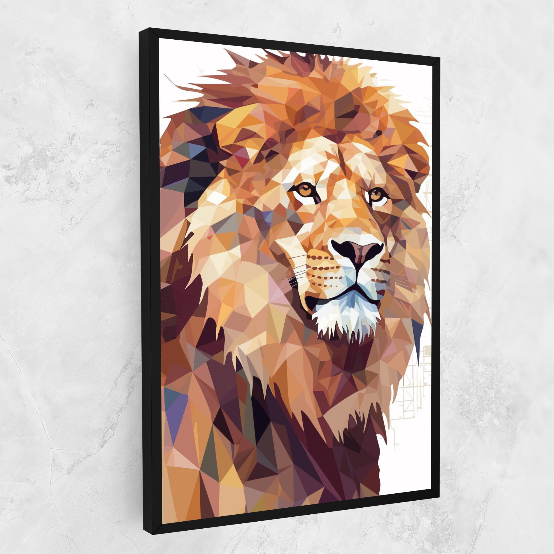 Tablou Canvas Artistic Lion Head mockup 1