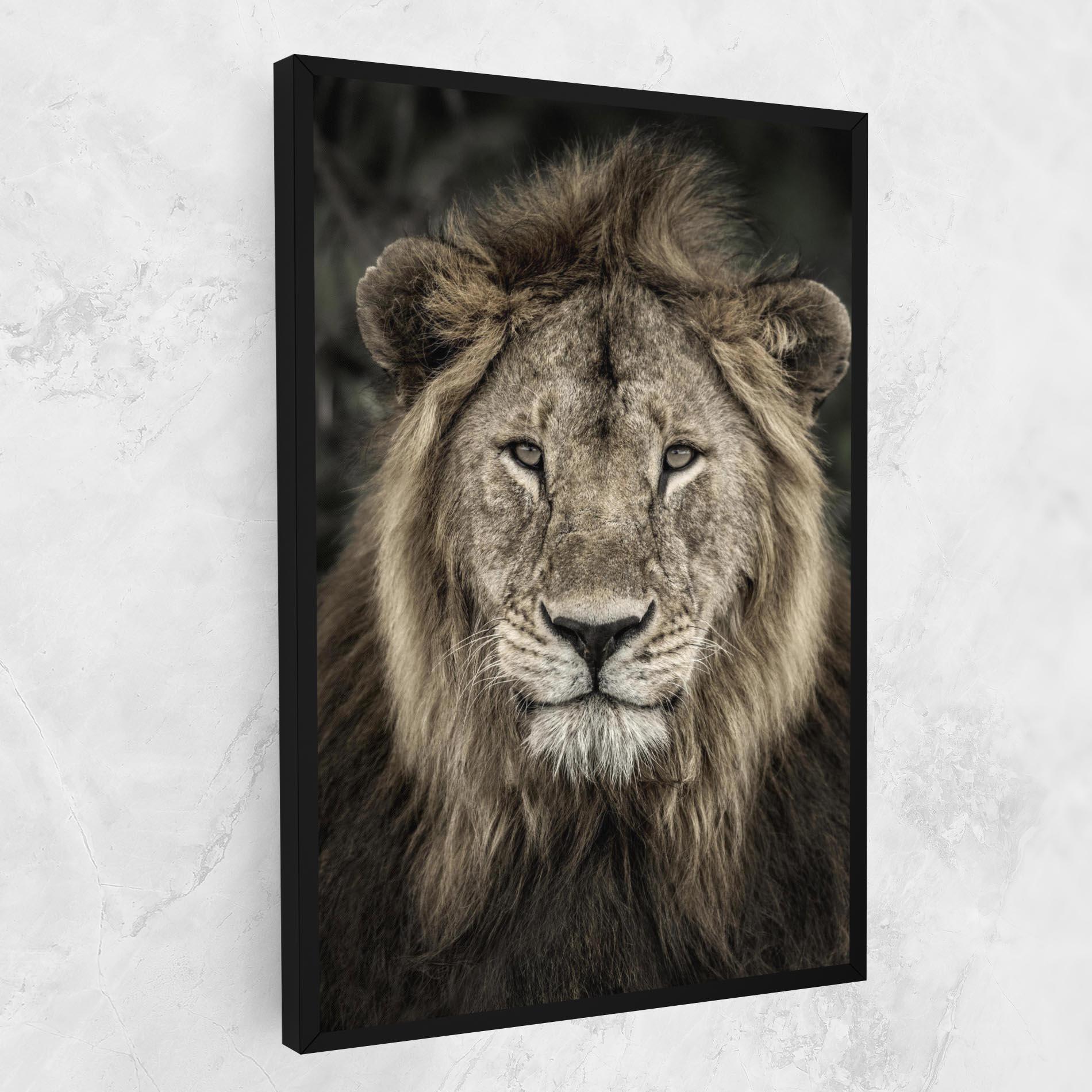 Tablou Canvas Lion Close Up mockup 1