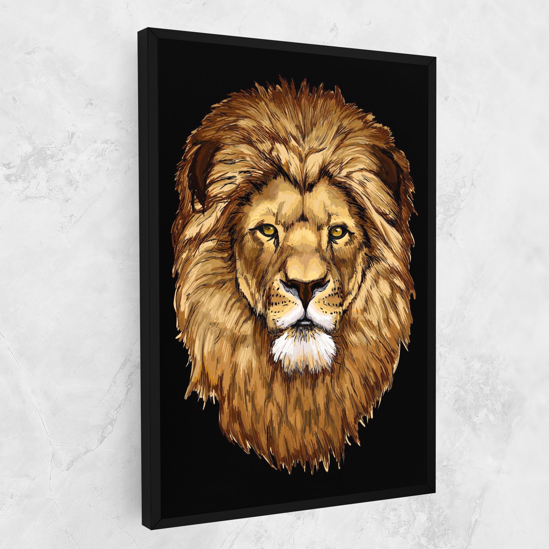 Tablou Canvas Lion Head mockup 1