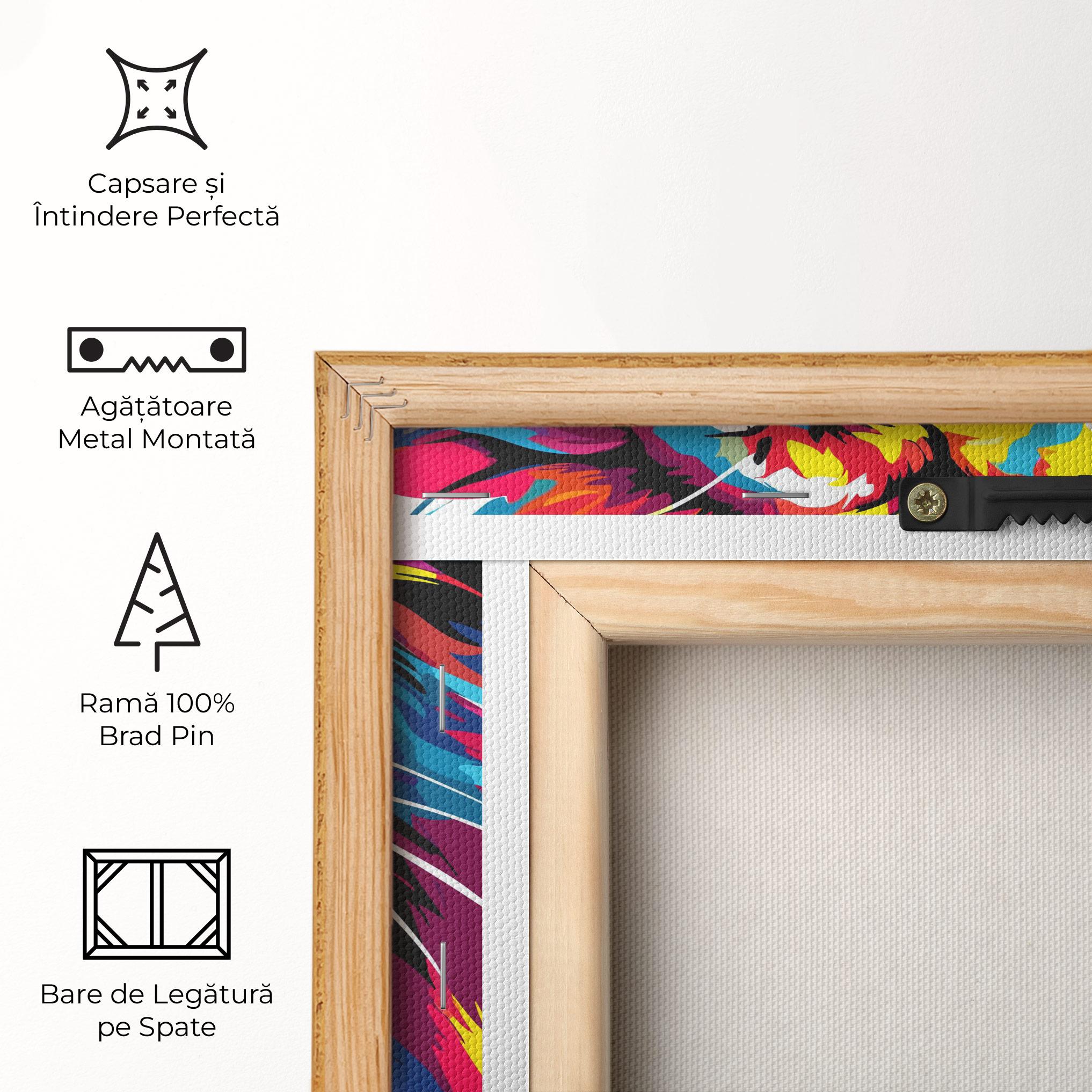 Tablou Canvas Angry Lion Mix mockup 5