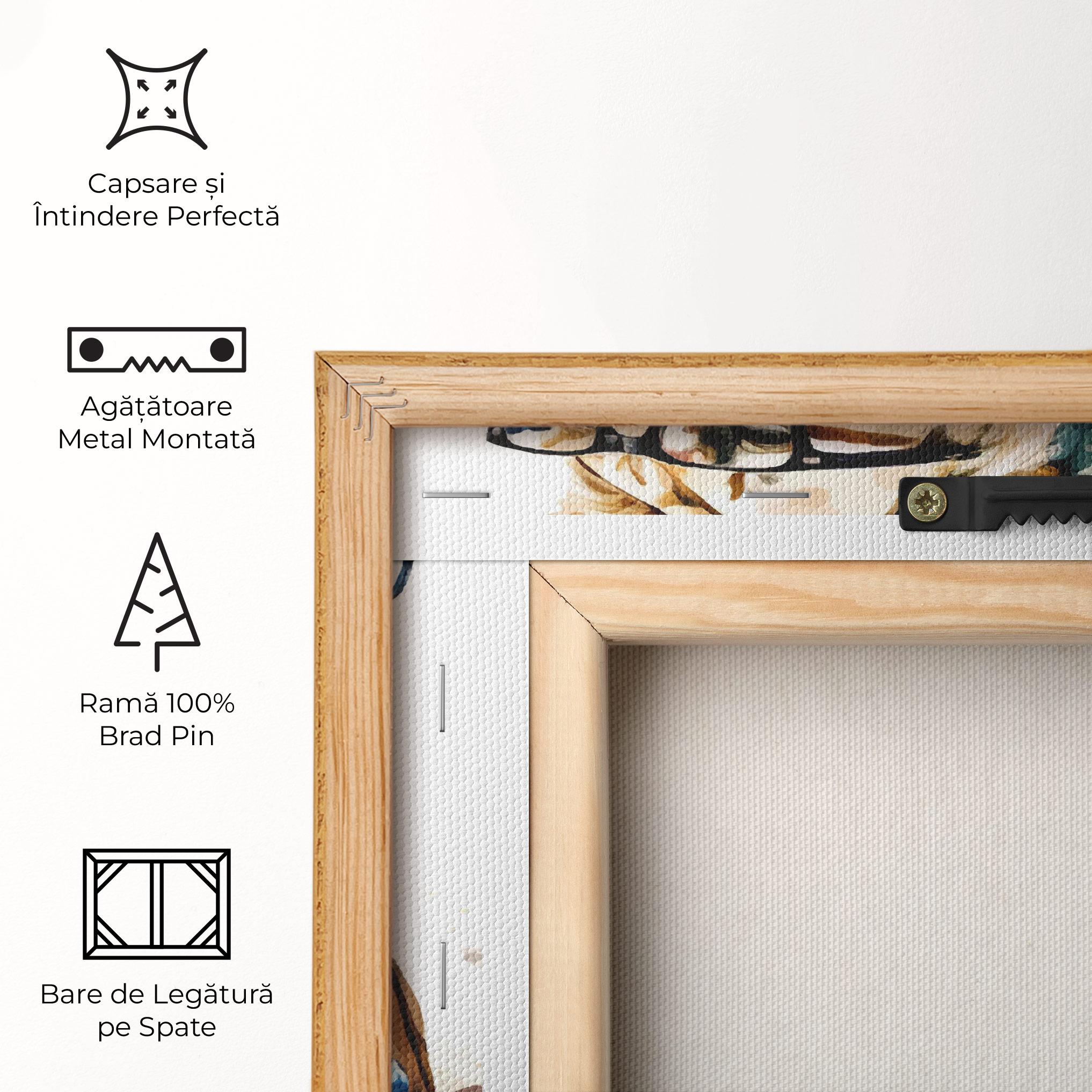 Tablou Canvas Brown Suit Lion mockup 5