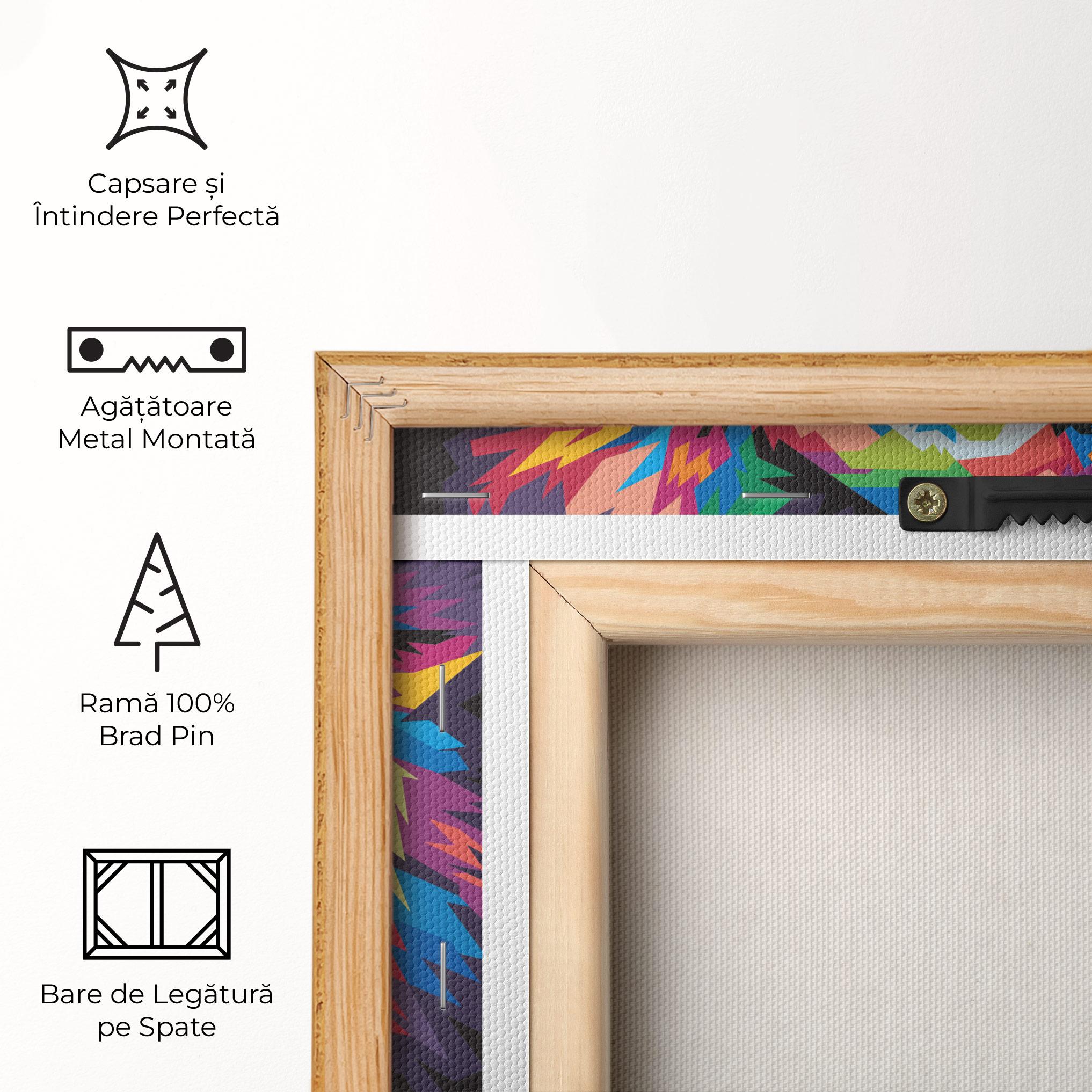 Tablou Canvas Colorful Lion Head mockup 5