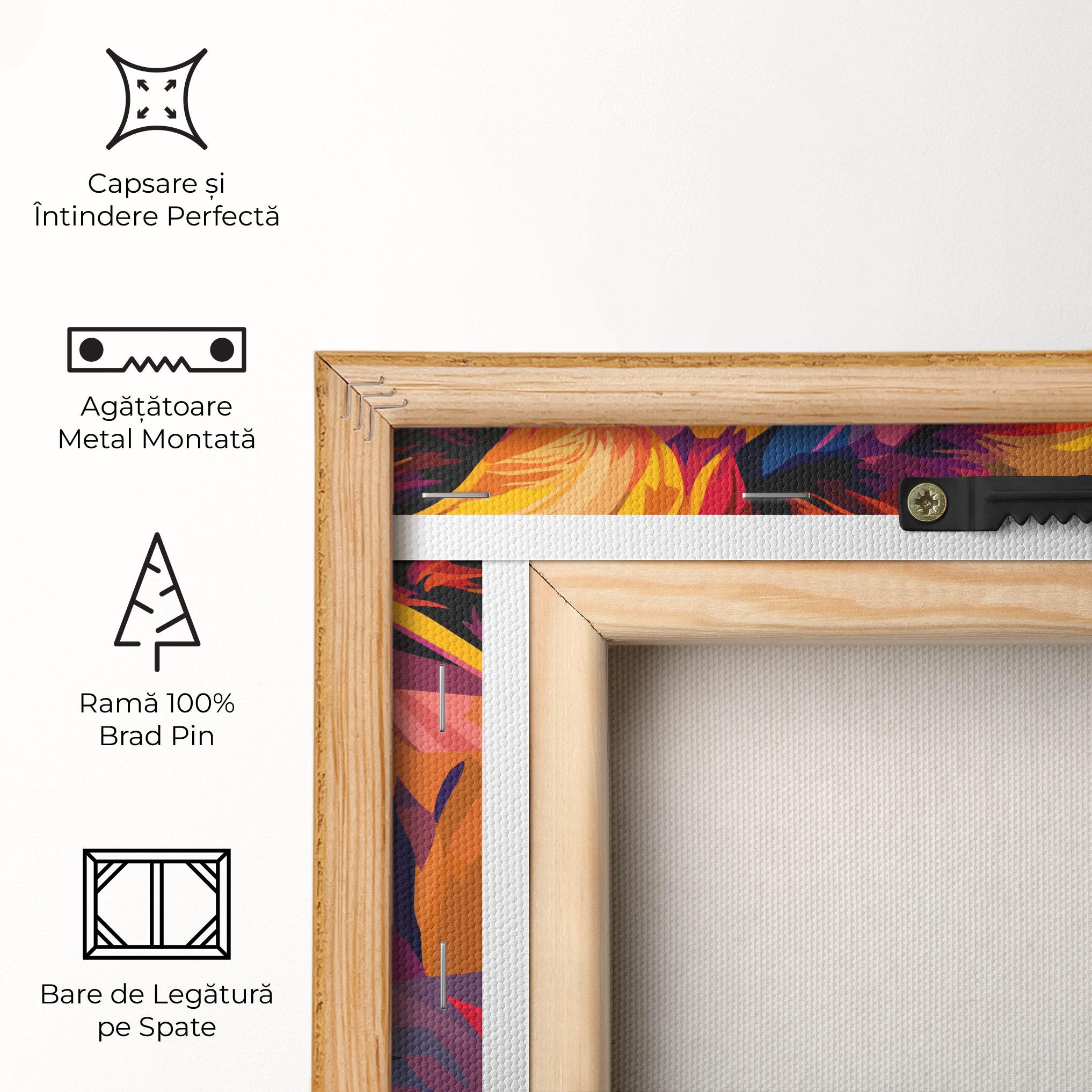 Tablou Canvas Colorful Lion mockup 5