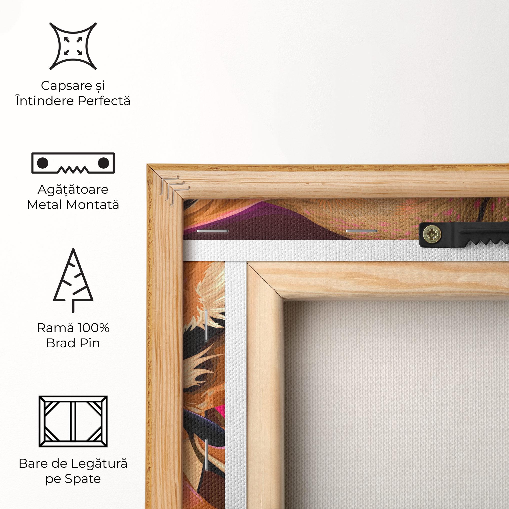 Tablou Canvas Female Lion Makeup mockup 5