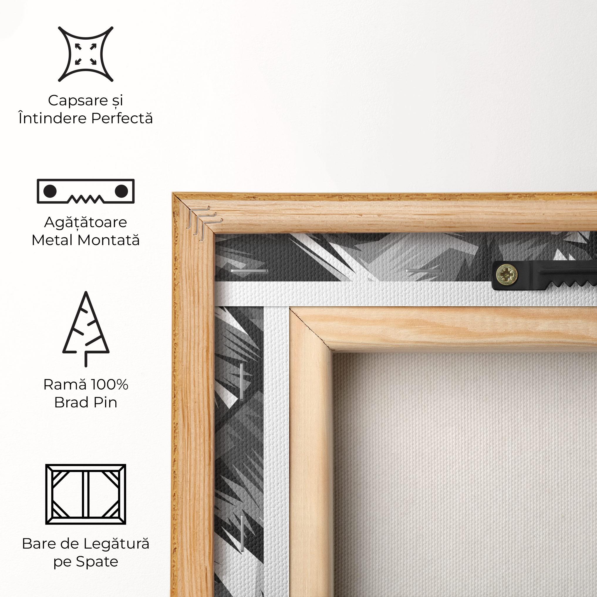 Tablou Canvas Grey Head Lion mockup 5