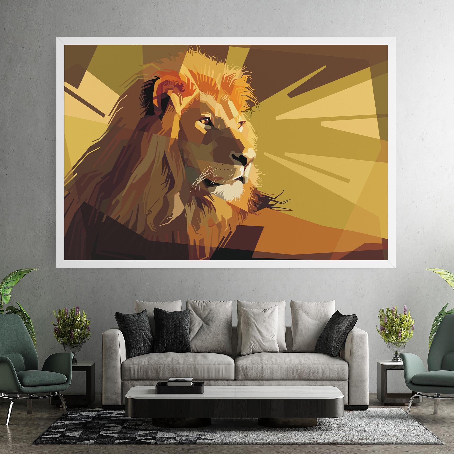 Tablou Canvas Lion Art mockup 7