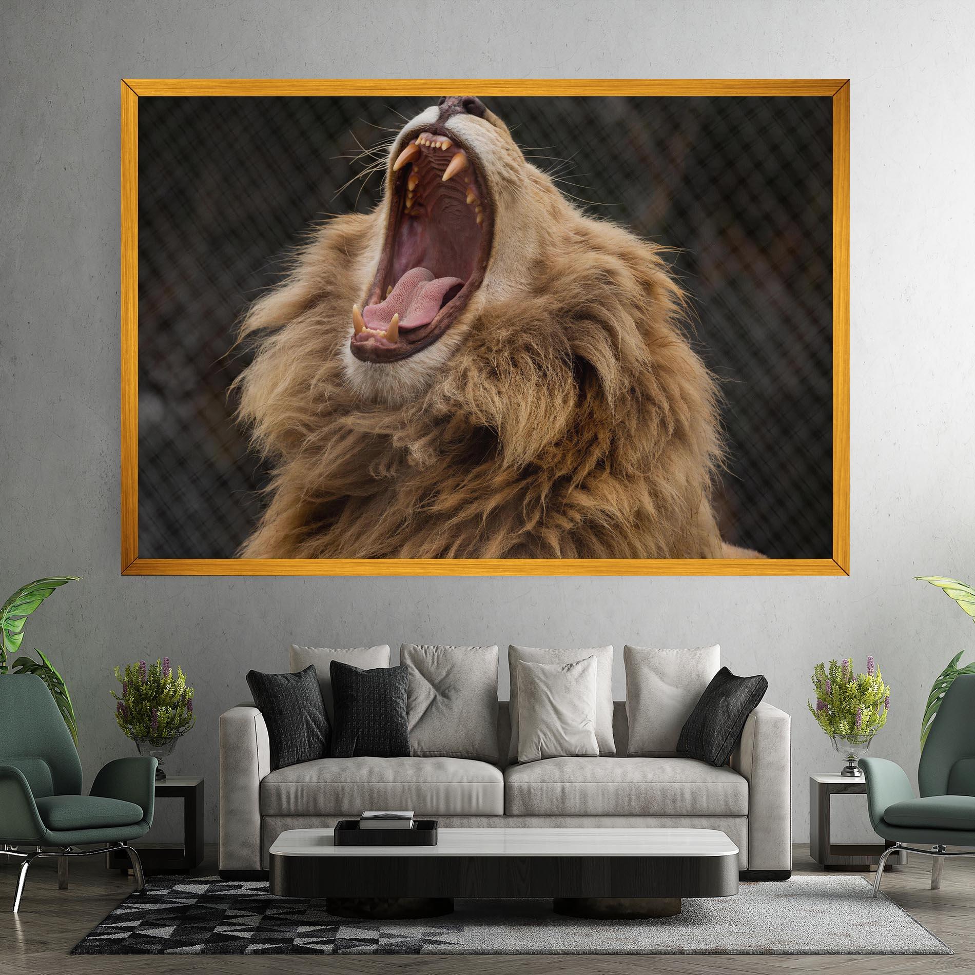 Tablou Canvas Angry Lion mockup 7