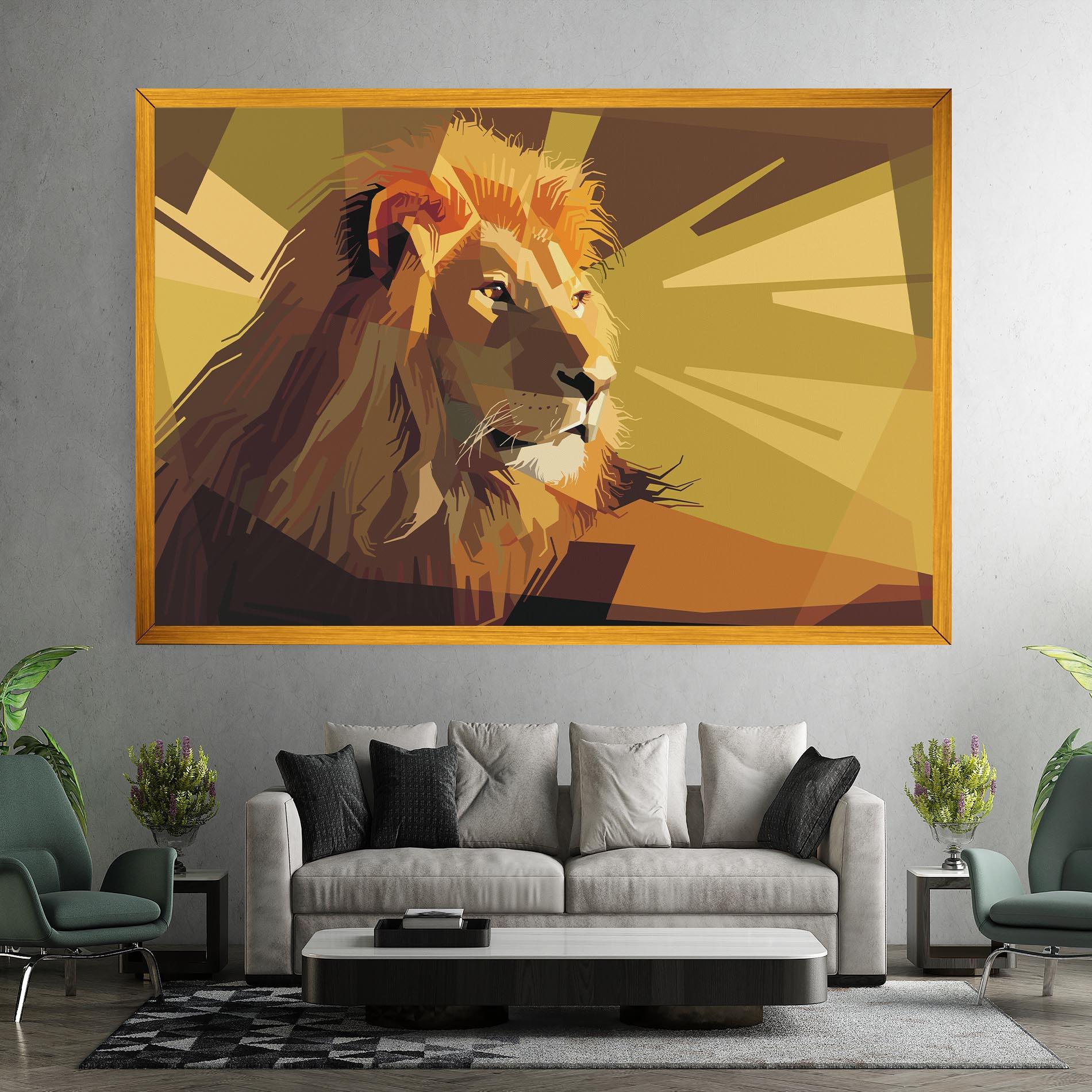 Tablou Canvas Lion Art mockup 7