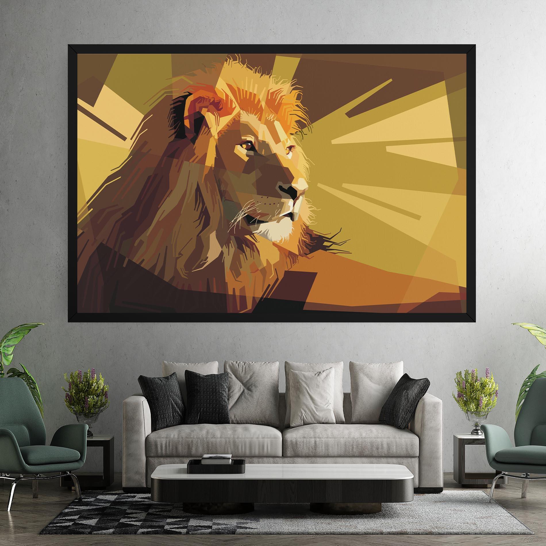 Tablou Canvas Lion Art mockup 7
