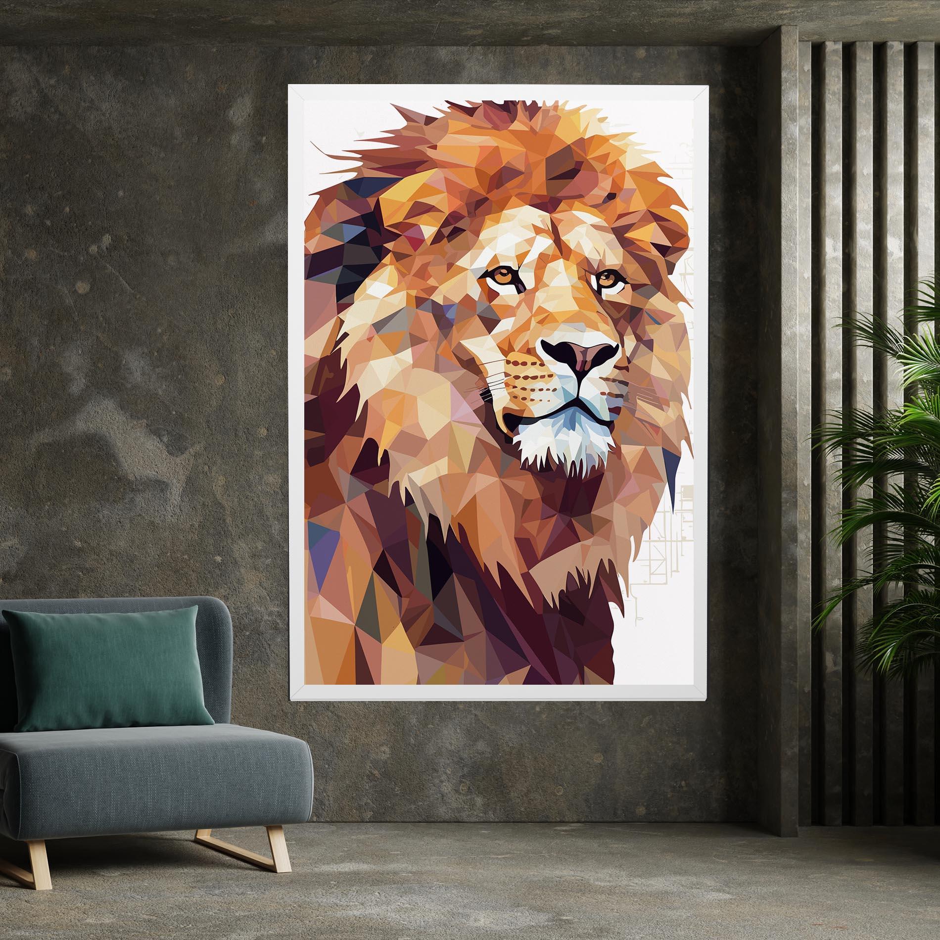 Tablou Canvas Artistic Lion Head mockup 7