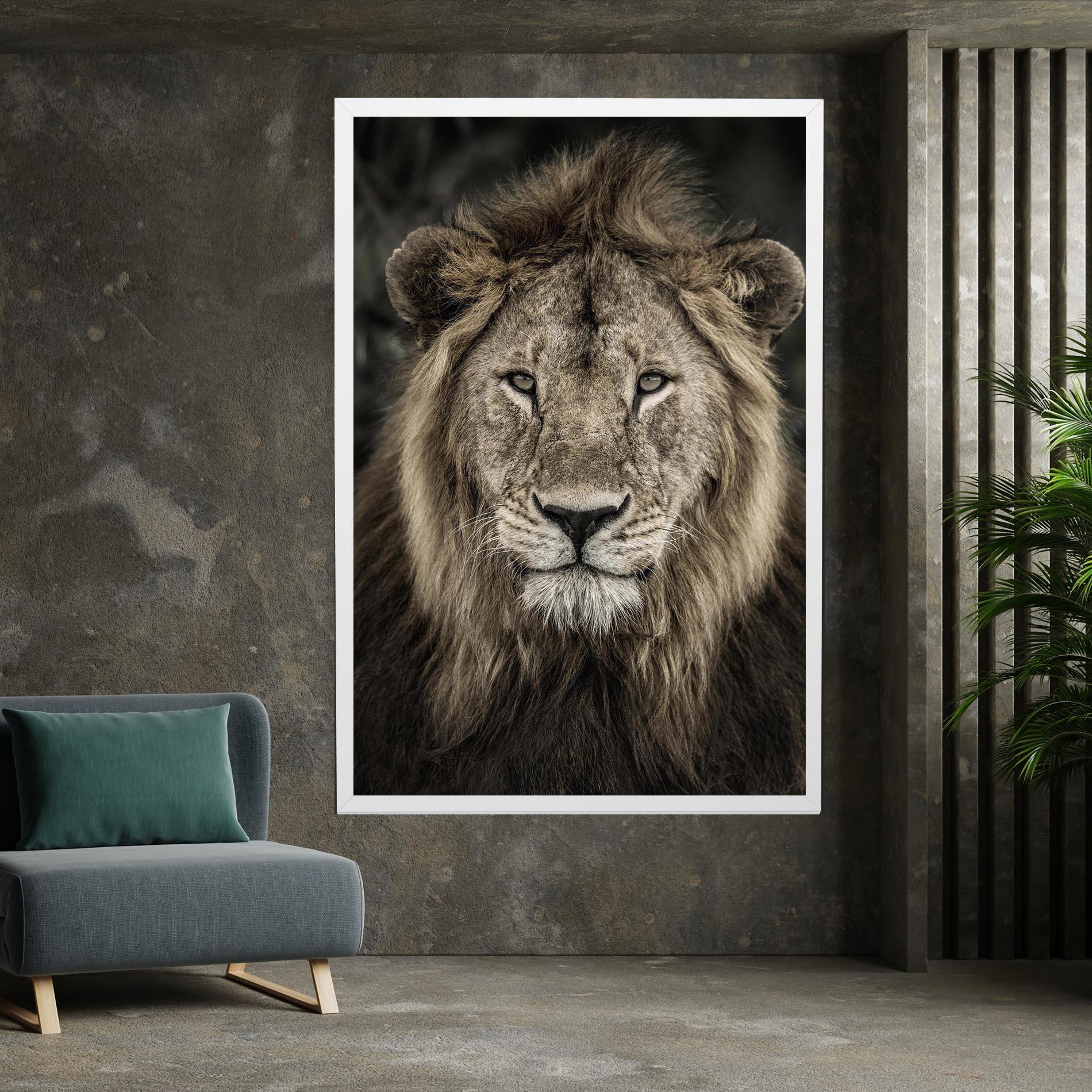 Tablou Canvas Lion Close Up mockup 7