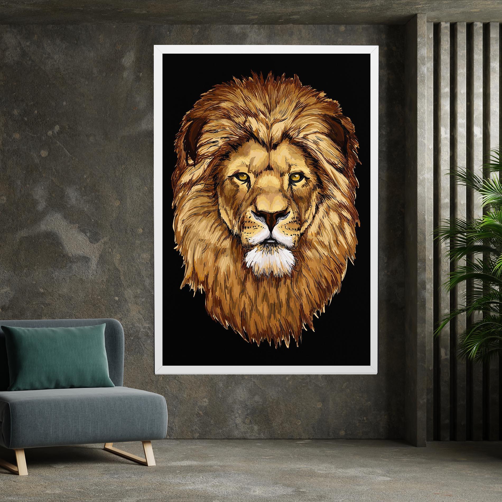 Tablou Canvas Lion Head mockup 7