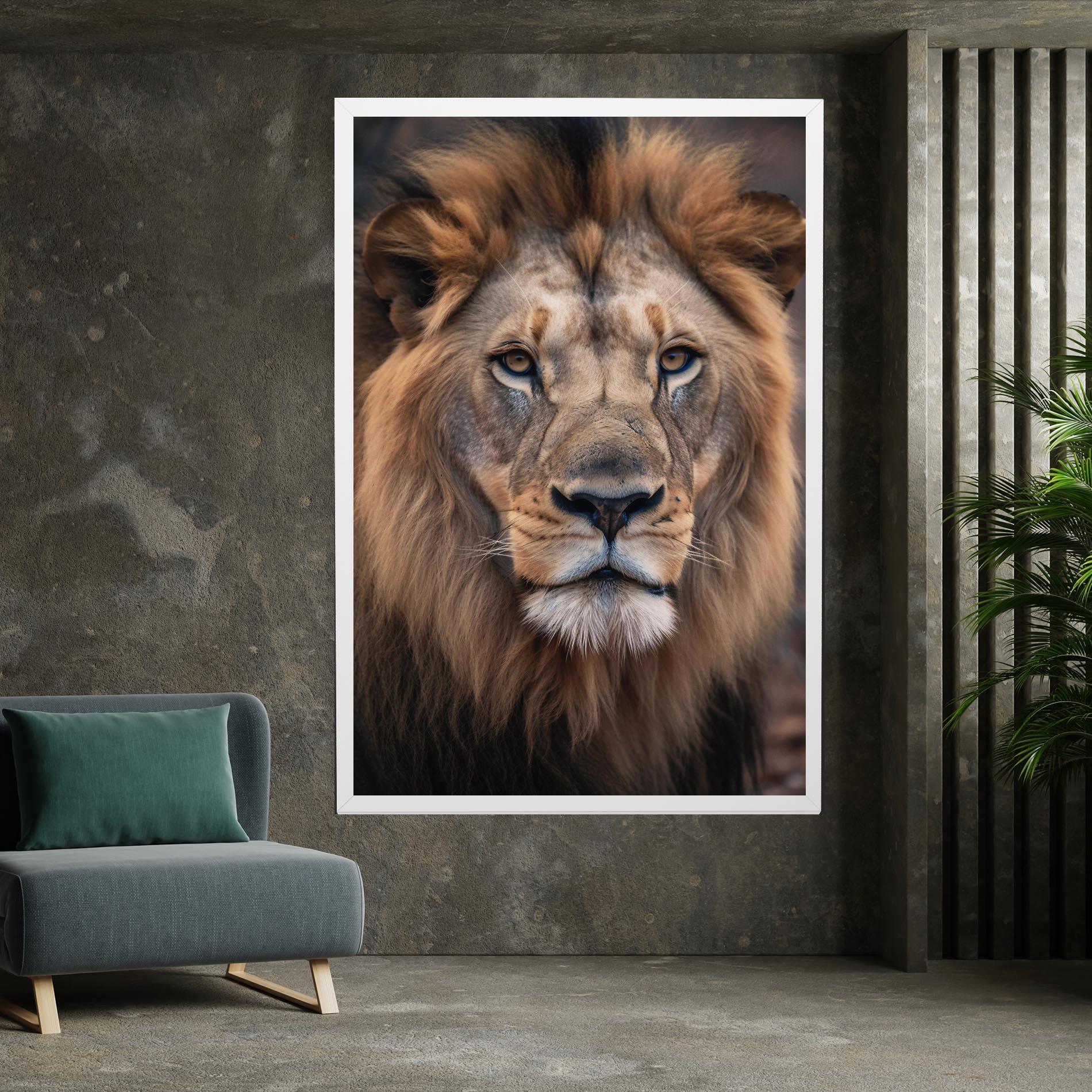 Tablou Canvas Wild Lion View mockup 7