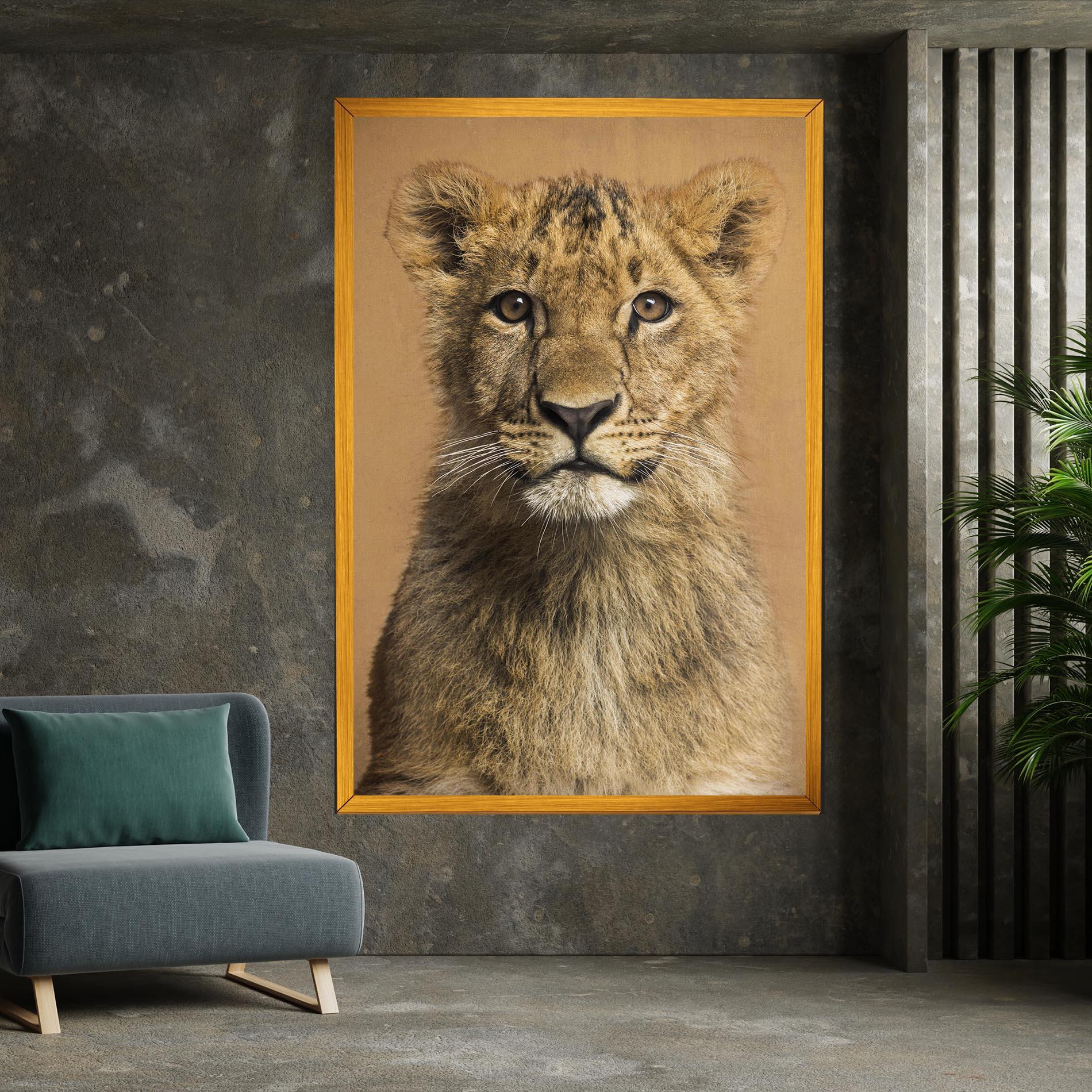 Tablou Canvas Baby Lion mockup 7